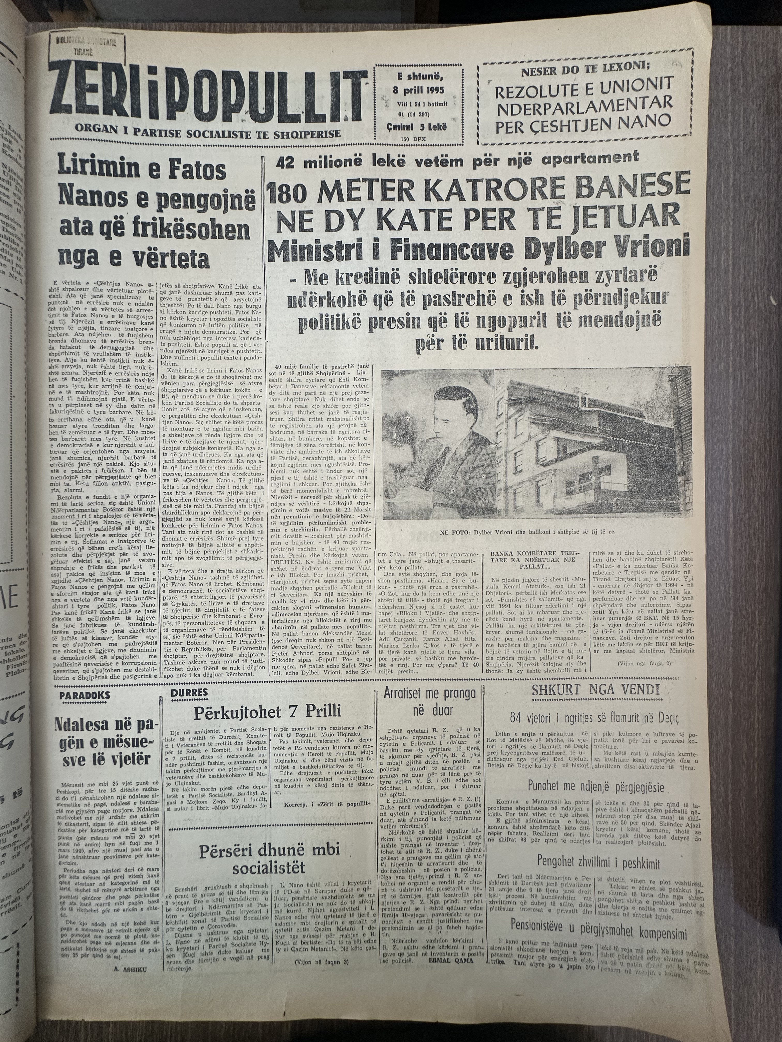 Zëri i Popullit 1995-04-08