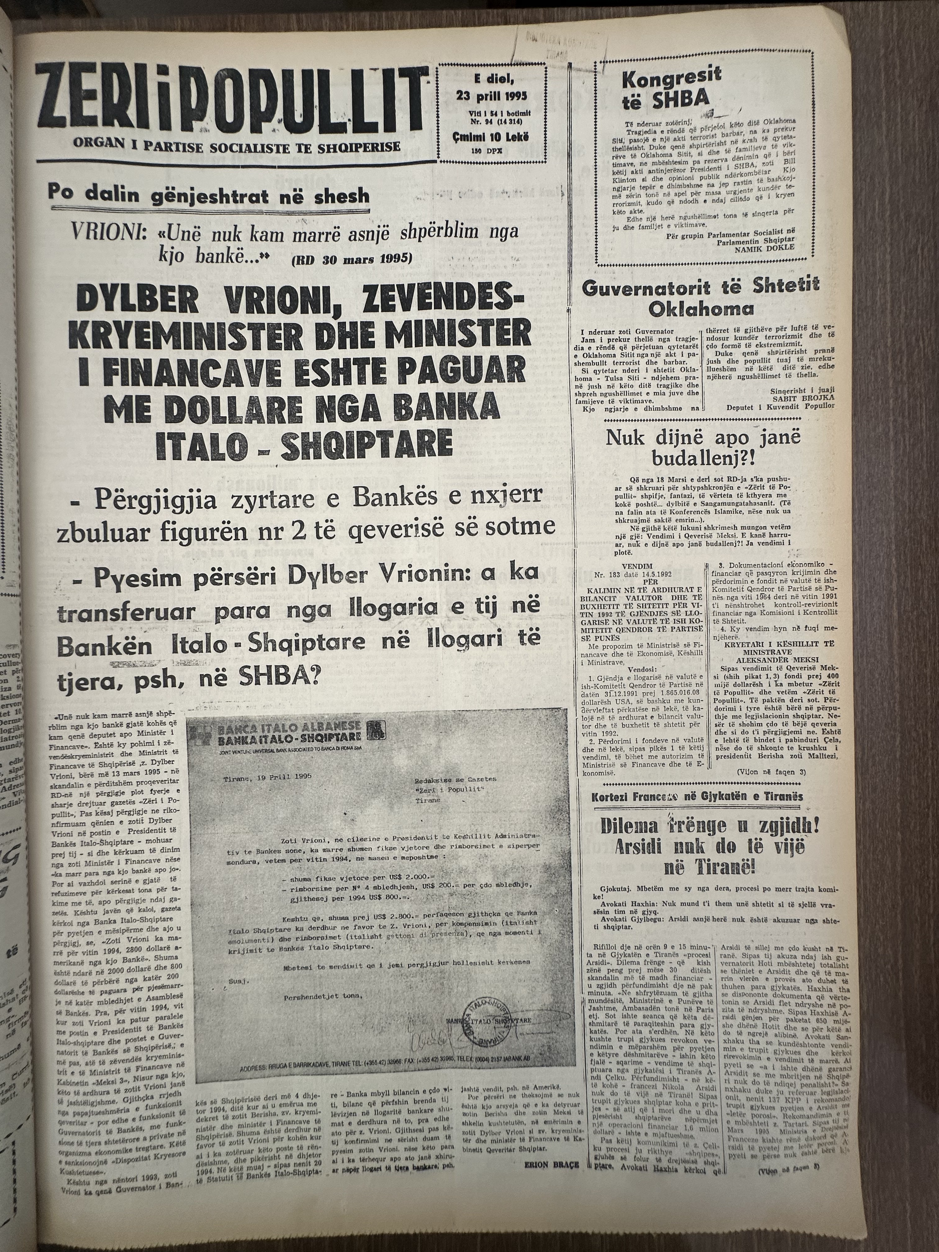Zëri i Popullit 1995-04-23