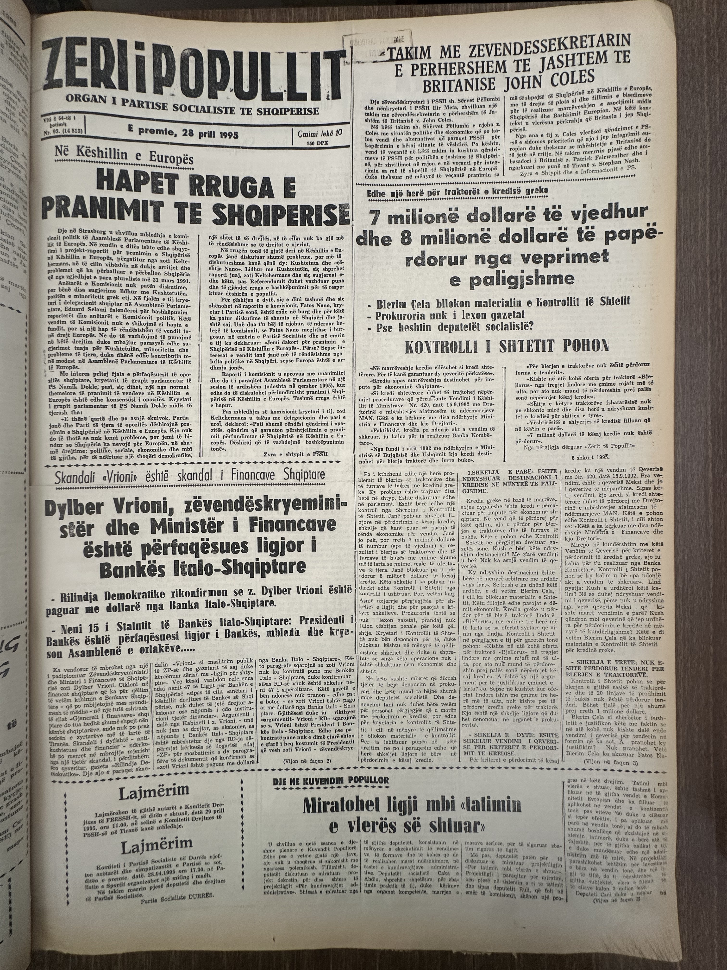 Zëri i Popullit 1995-04-28