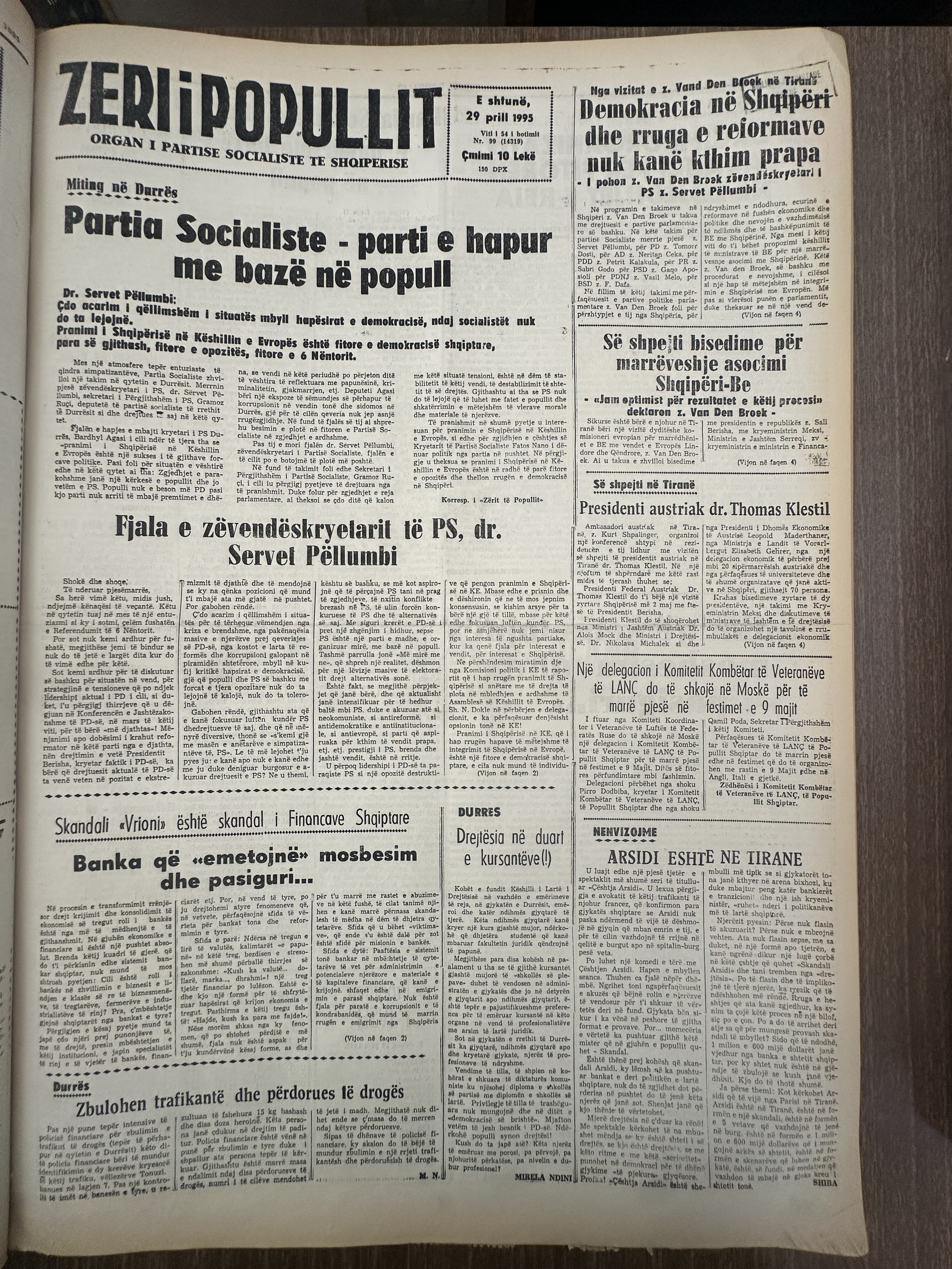 Zëri i Popullit 1995-04-29