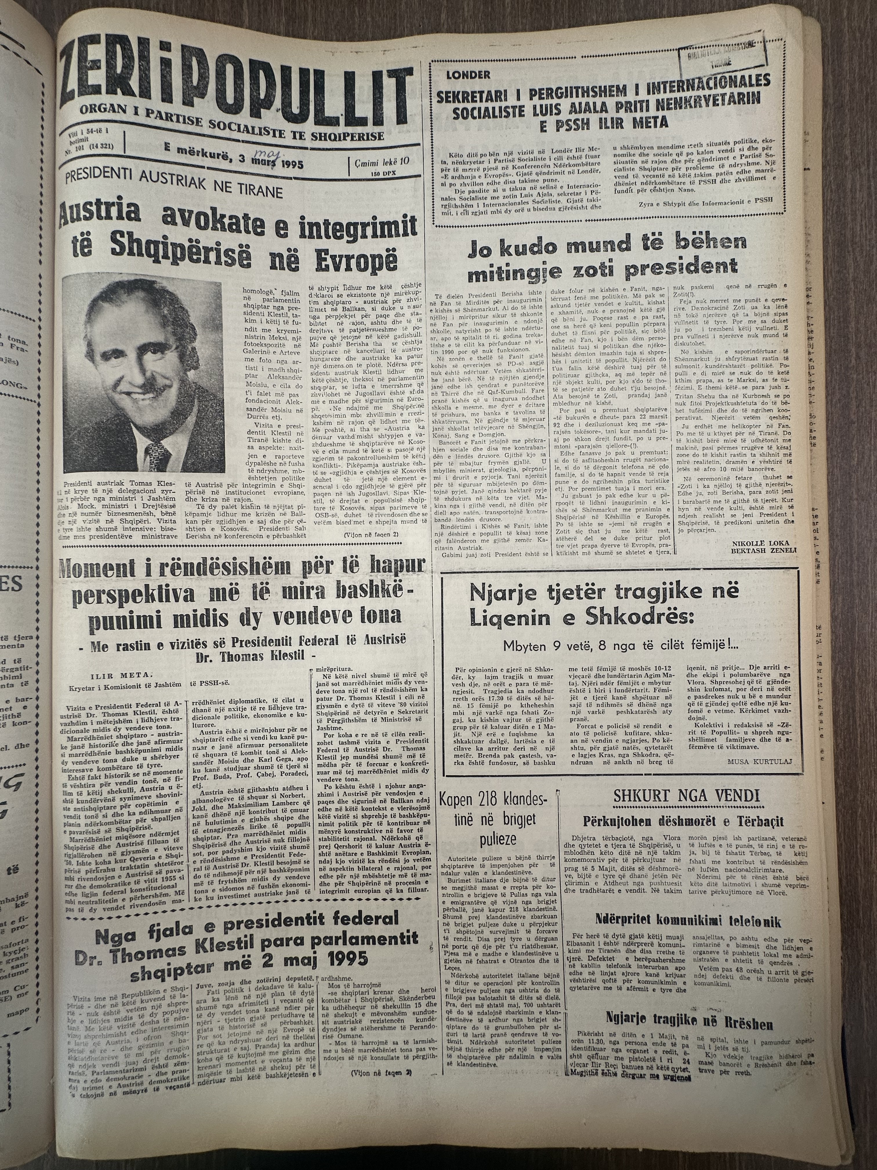 Zëri i Popullit 1995-05-03