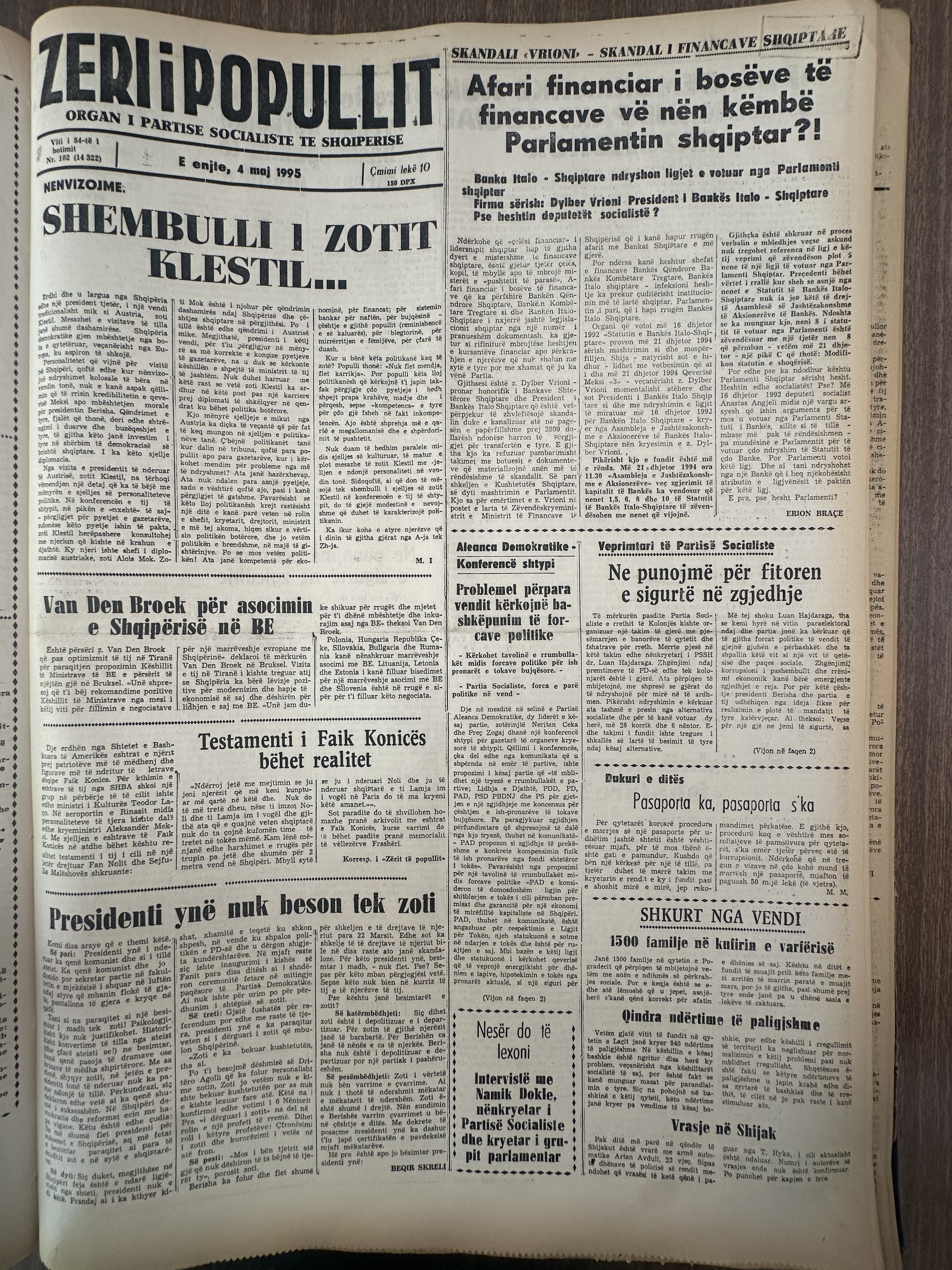Zëri i Popullit 1995-05-04