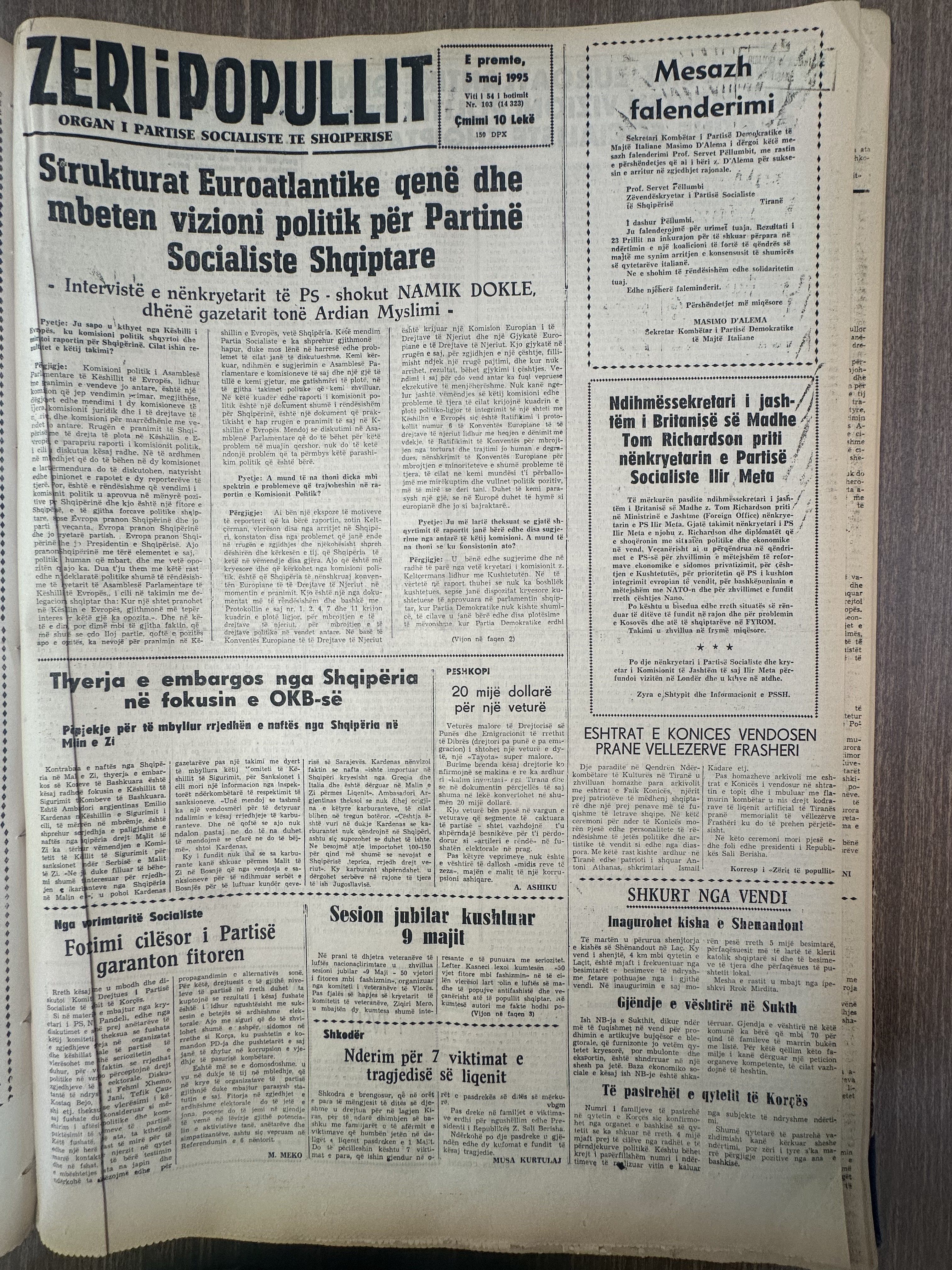 Zëri i Popullit 1995-05-05