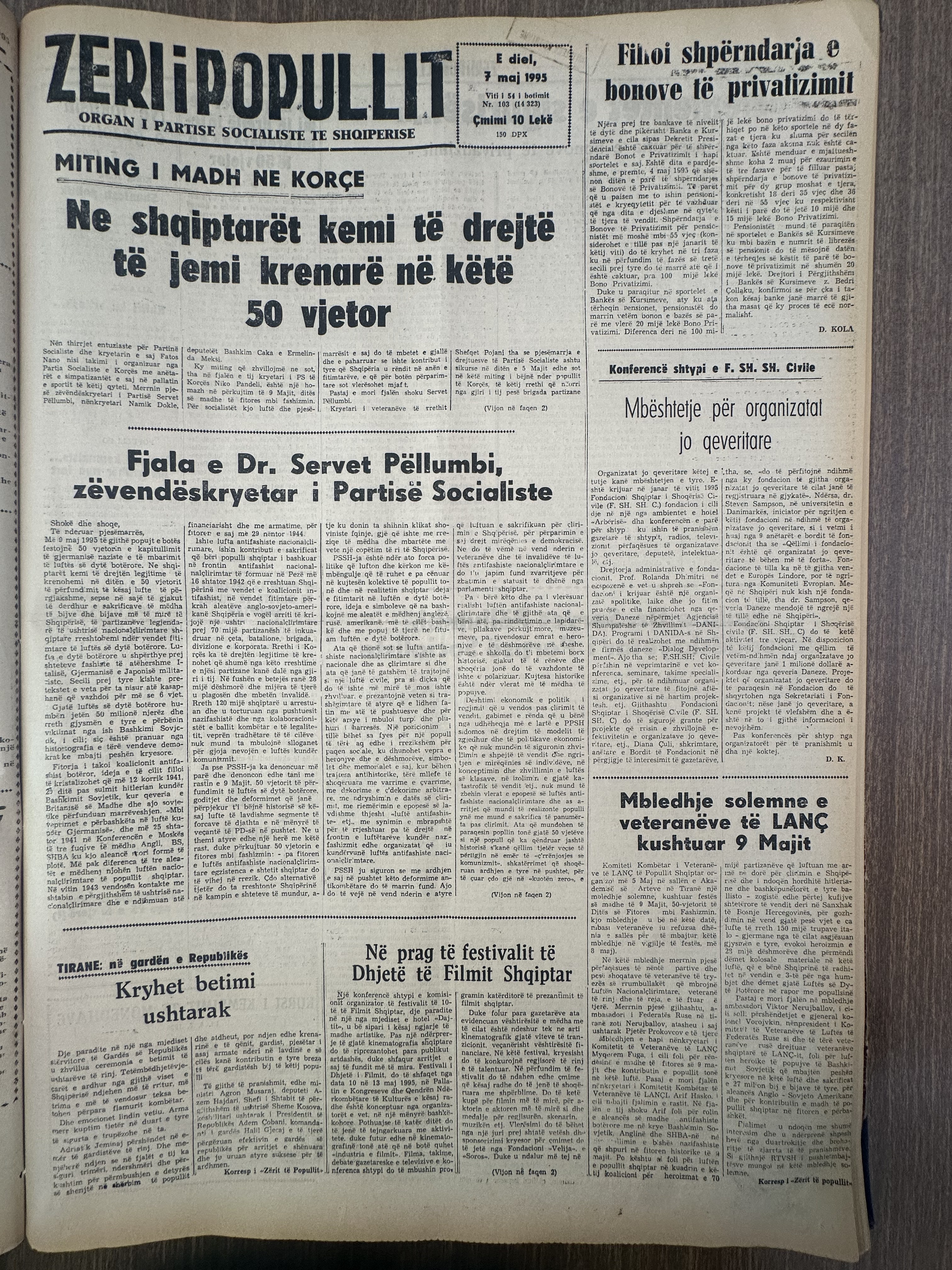 Zëri i Popullit 1995-05-07