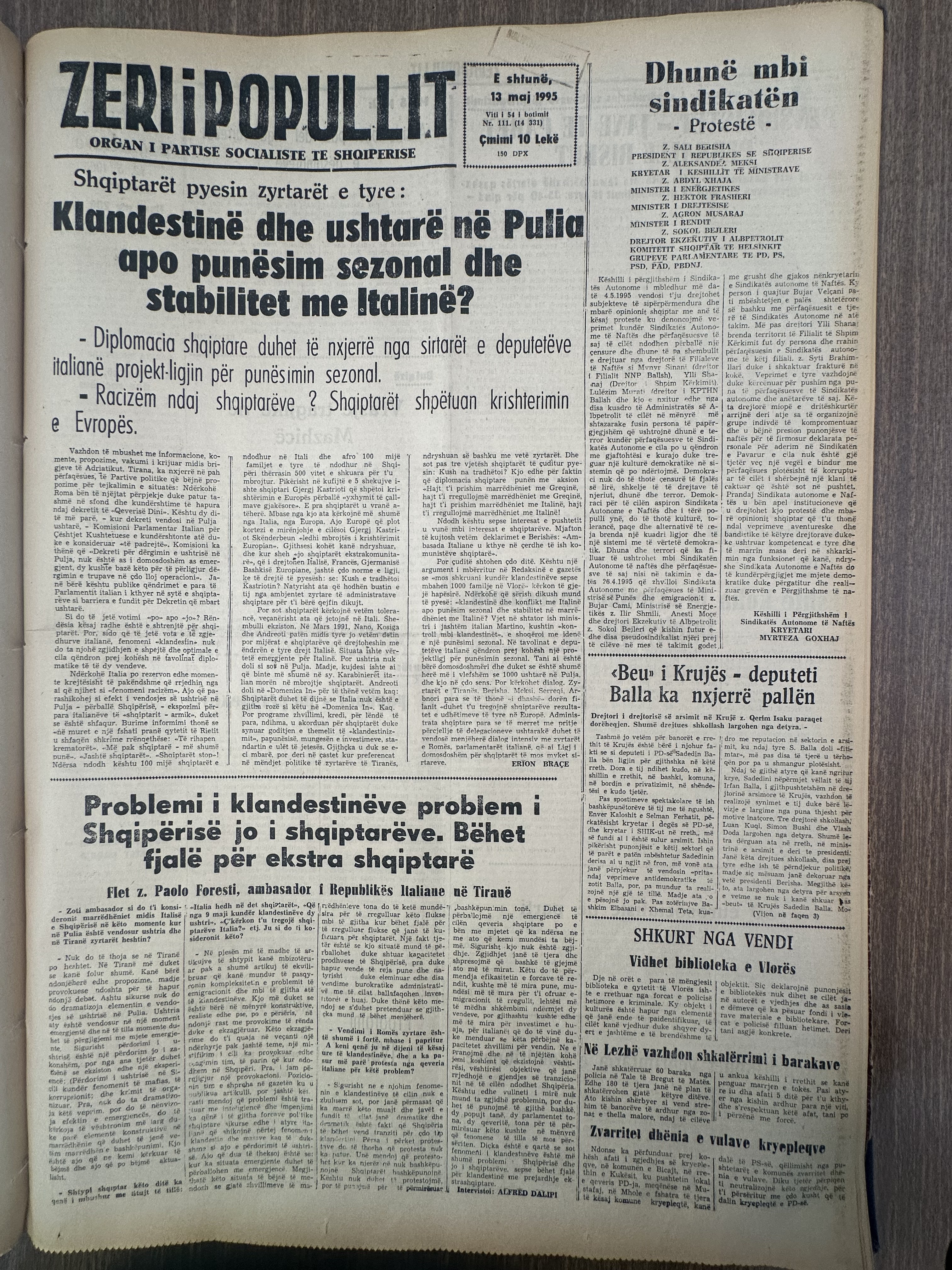 Zëri i Popullit 1995-05-13