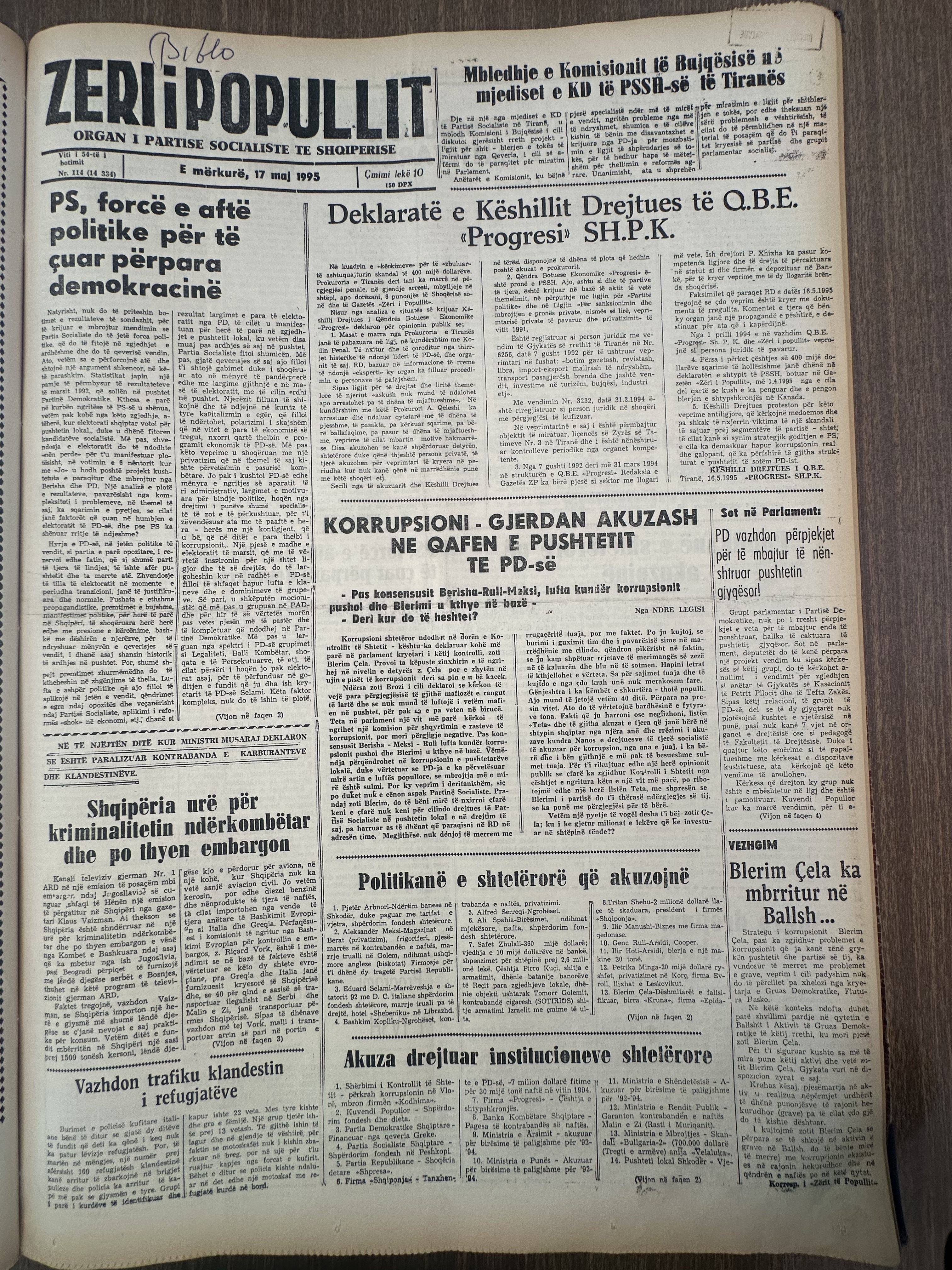Zëri i Popullit 1995-05-17
