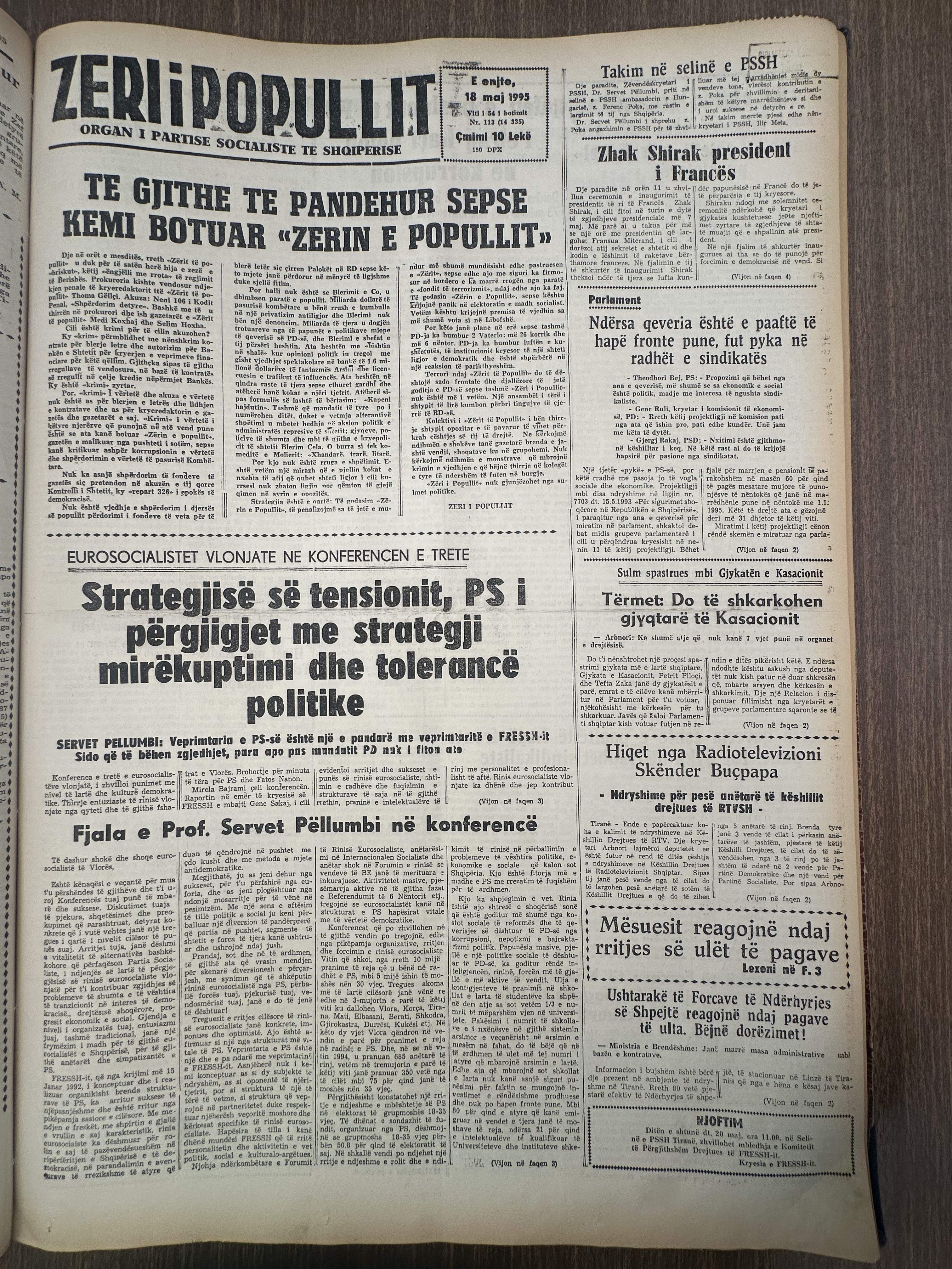 Zëri i Popullit 1995-05-18