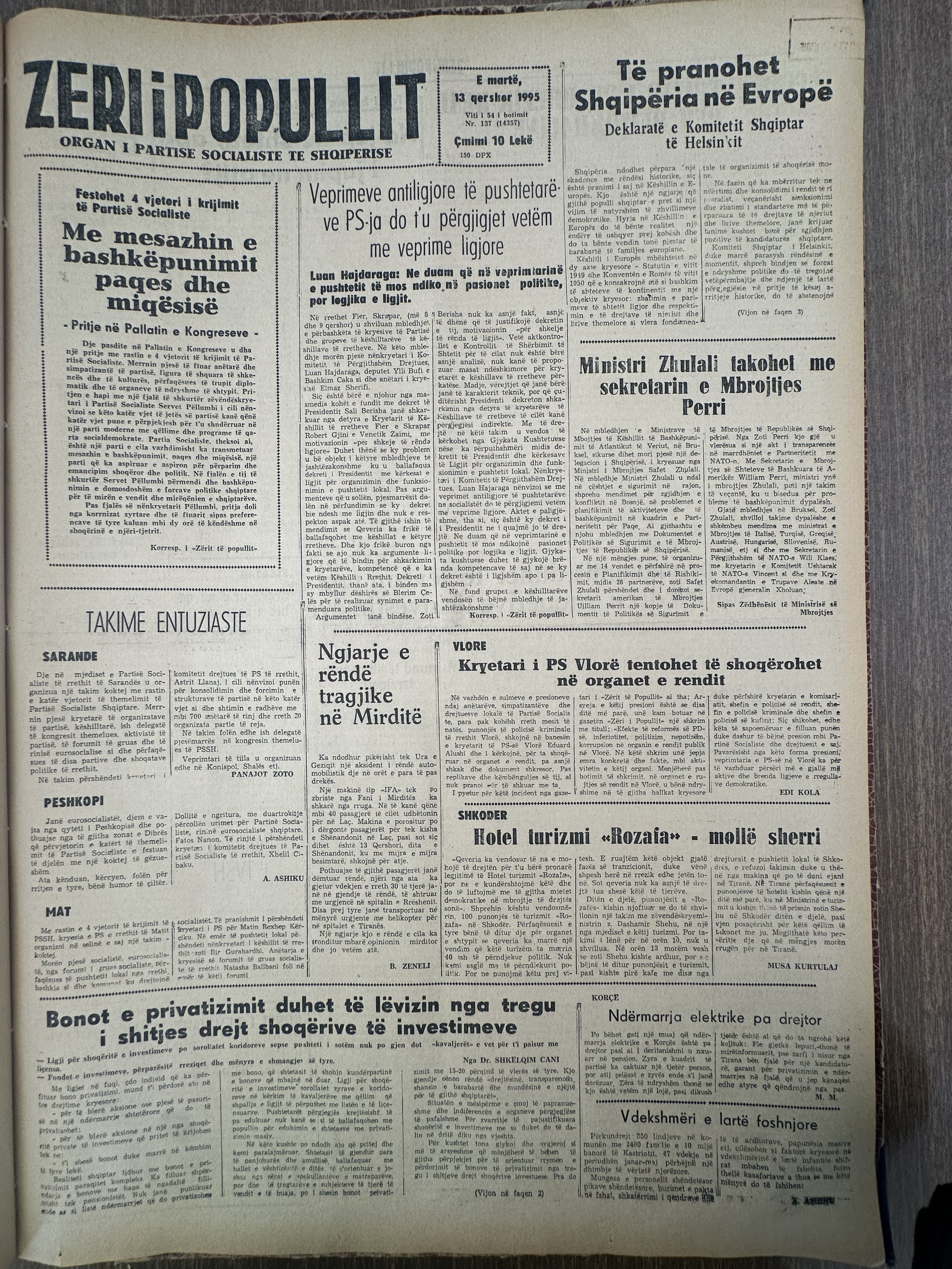 Zëri i Popullit 1995-06-13