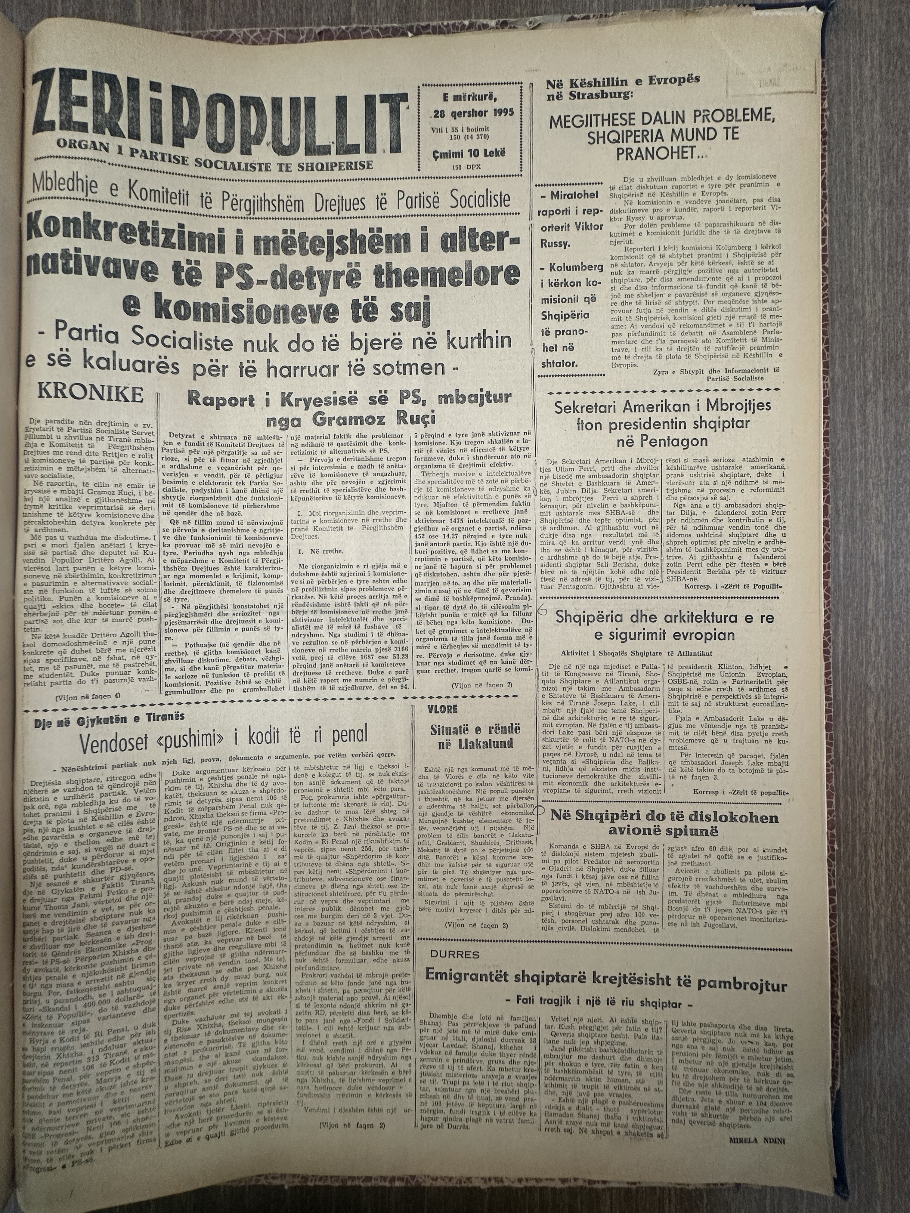 Zëri i Popullit 1995-06-28