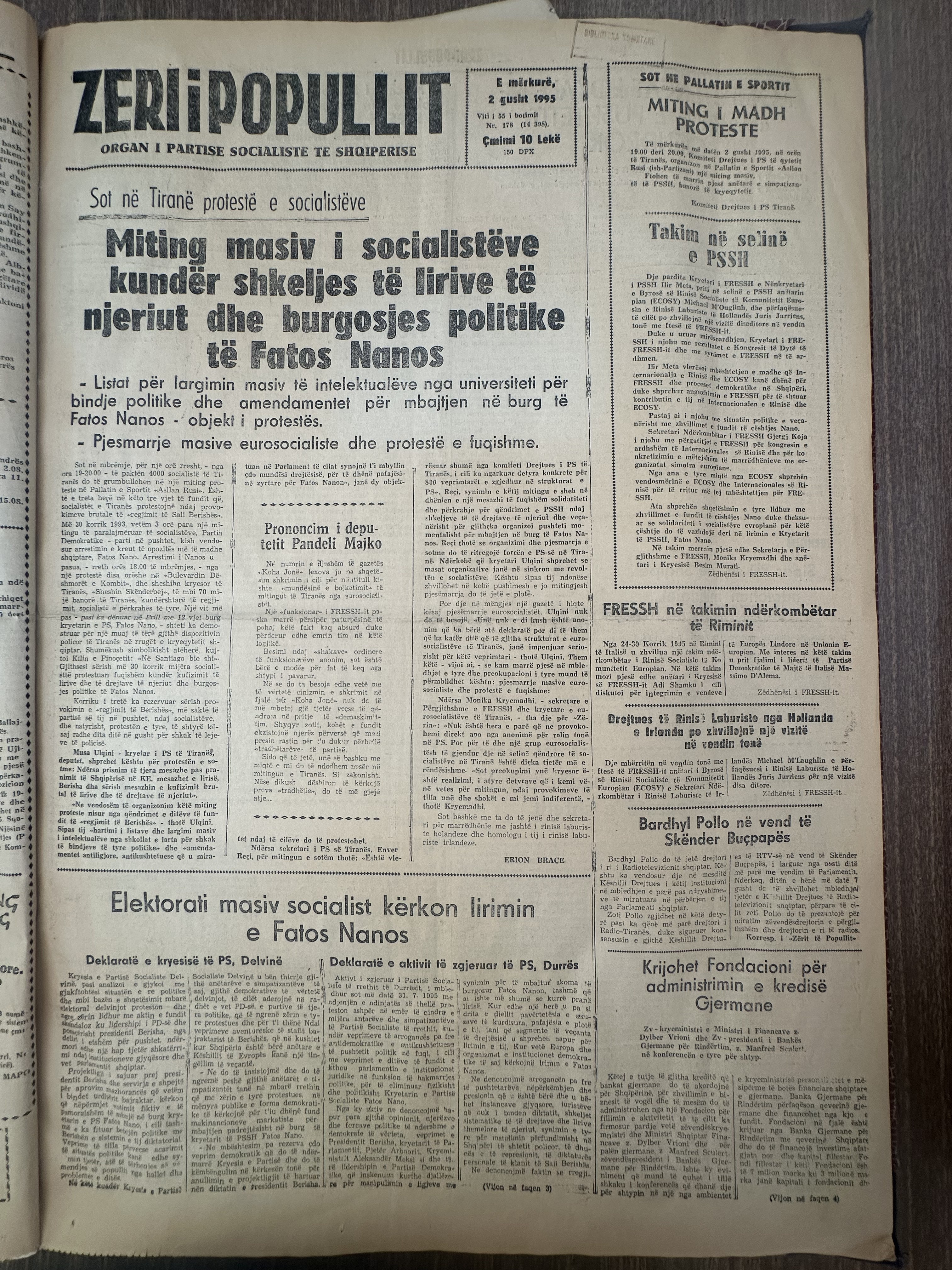 Zëri i Popullit 1995-08-02