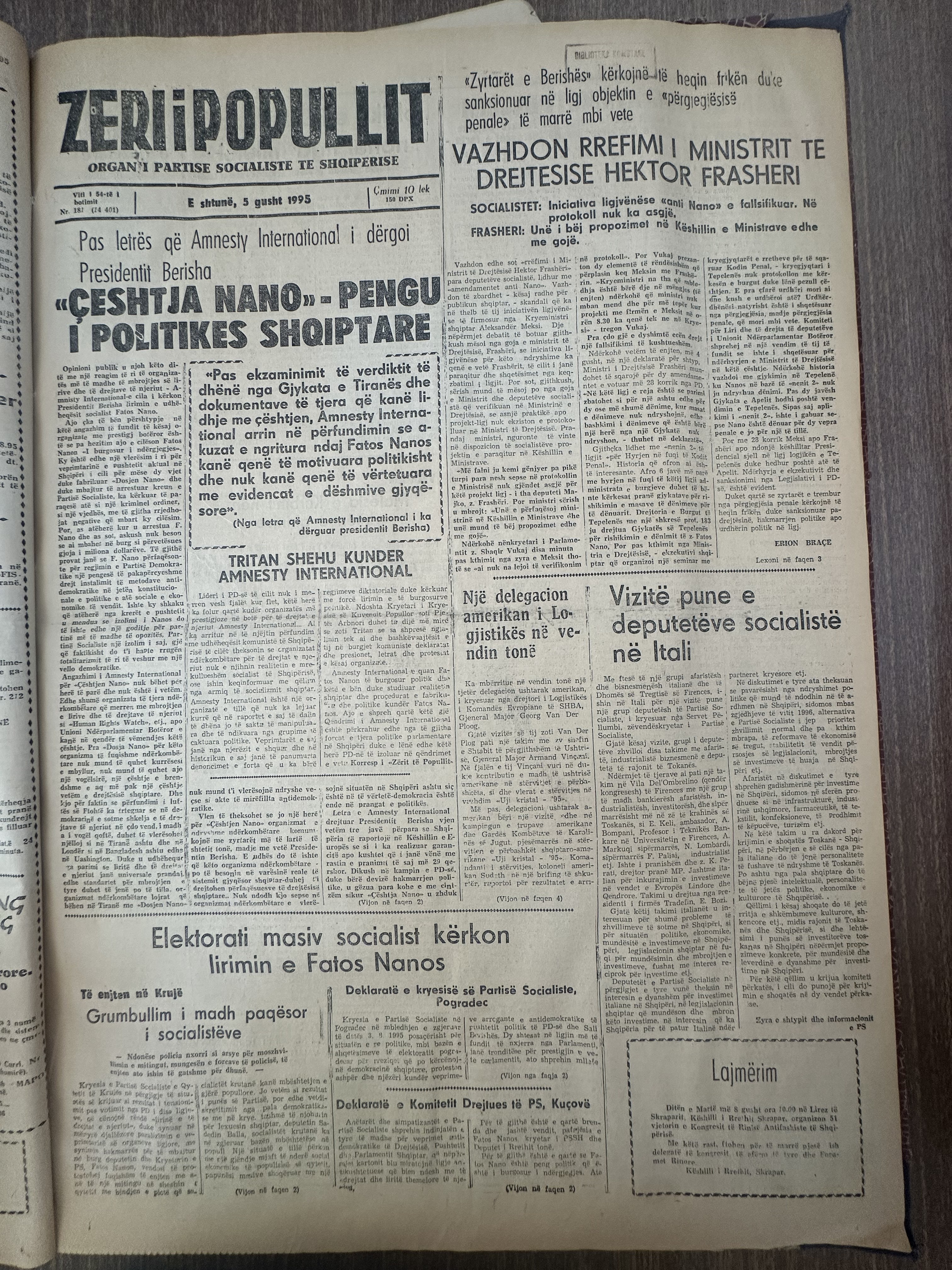 Zëri i Popullit 1995-08-05