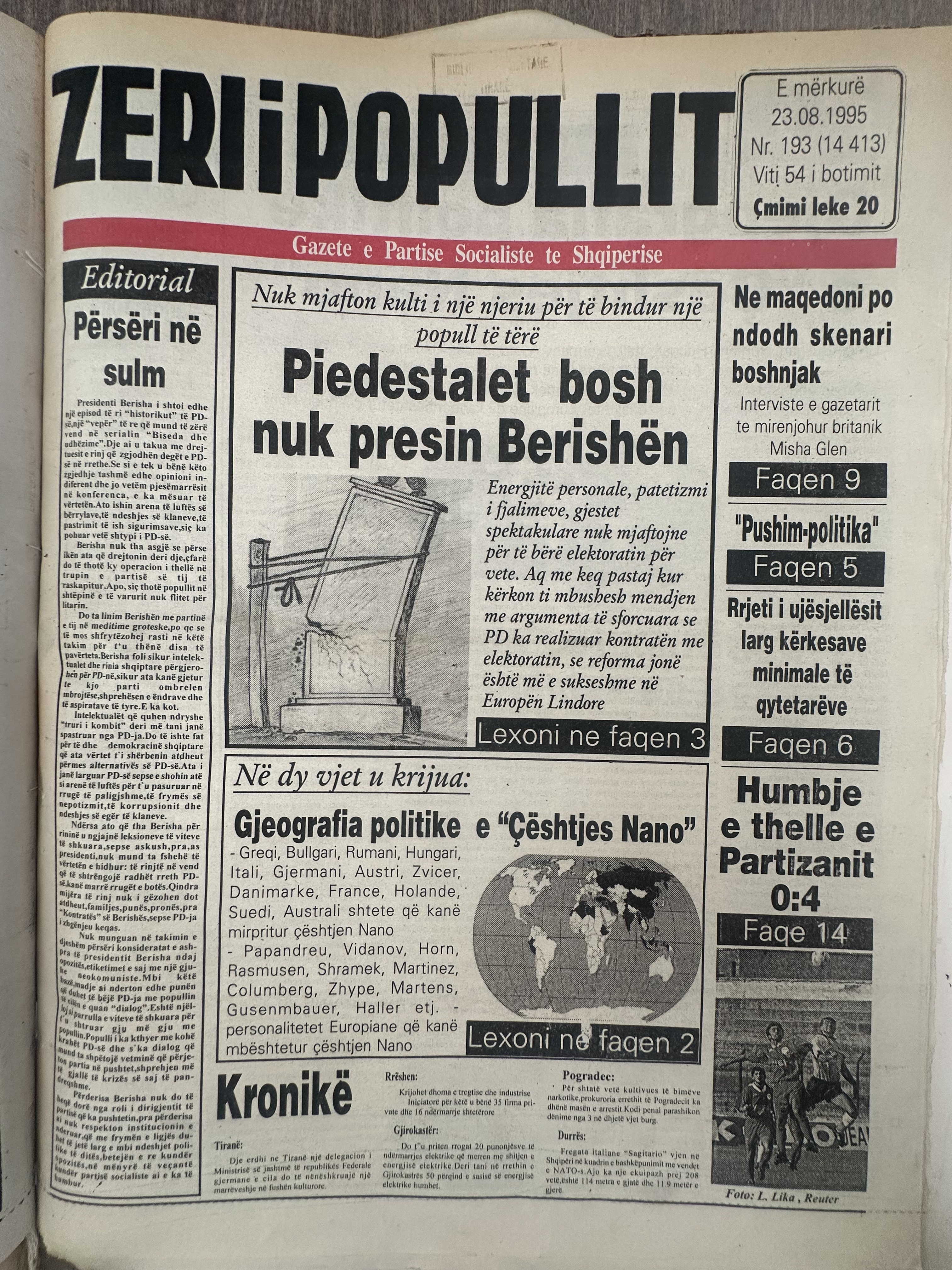Zëri i Popullit 1995-08-23