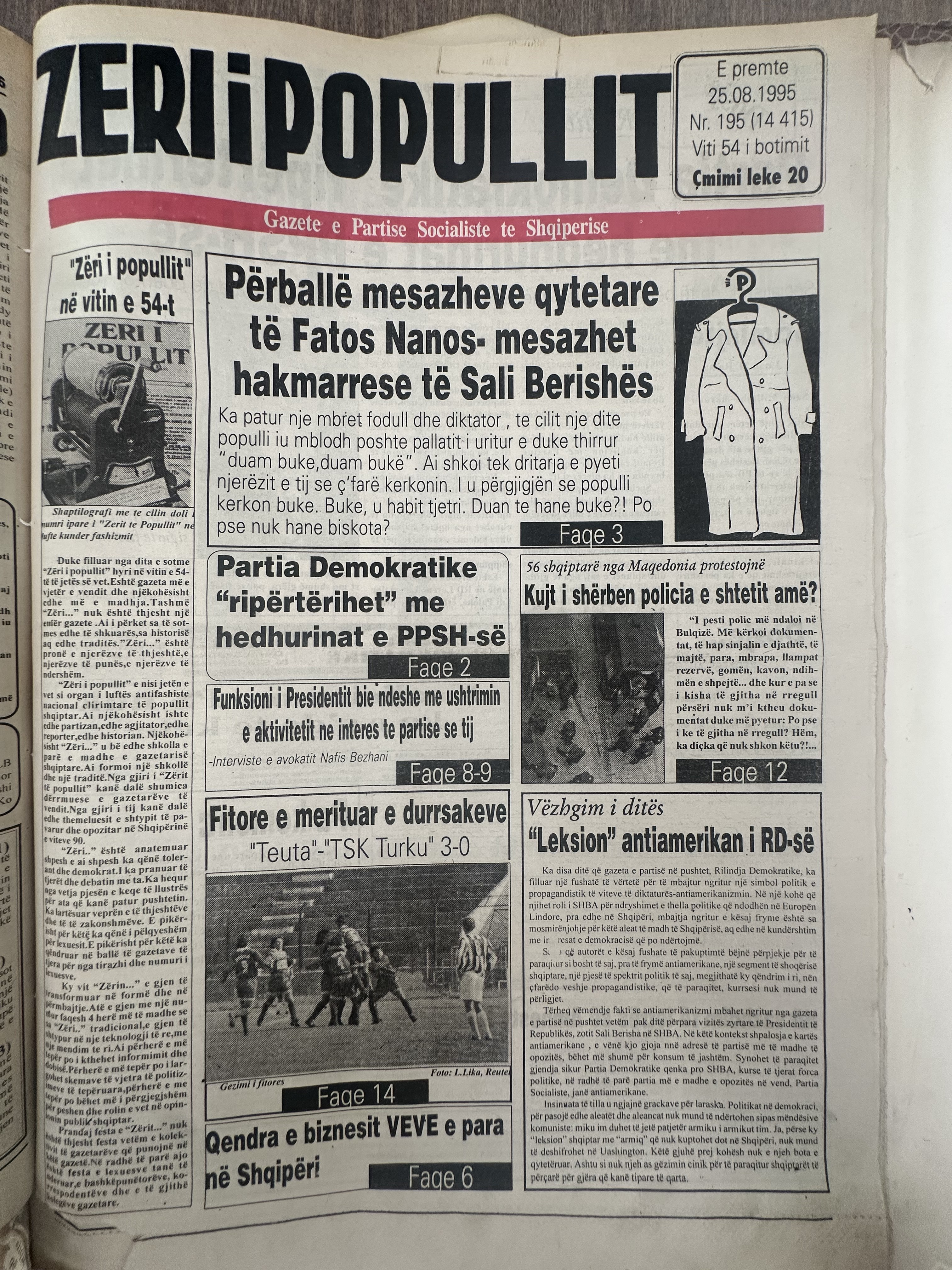 Zëri i Popullit 1995-08-25