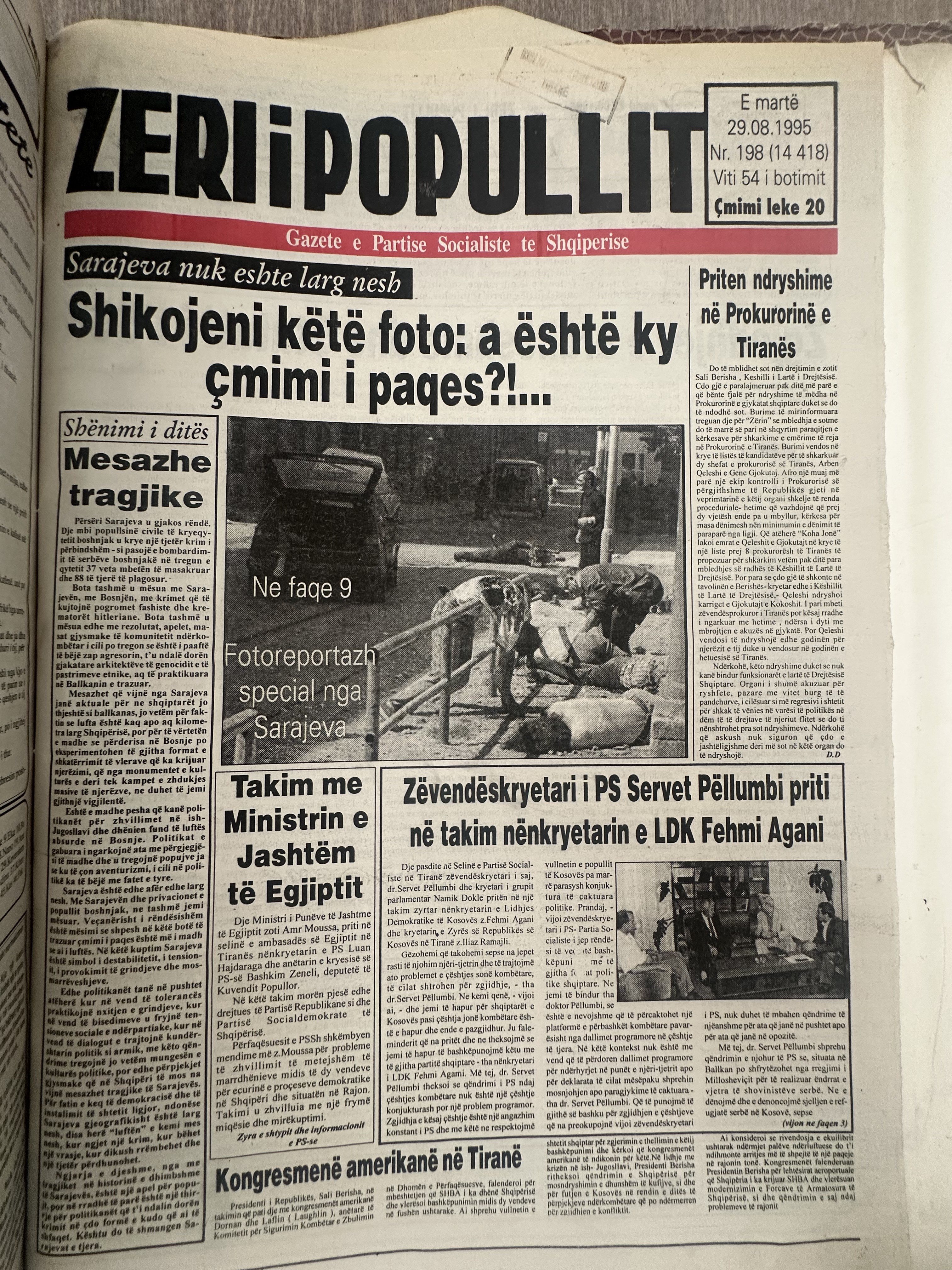 Zëri i Popullit 1995-08-29