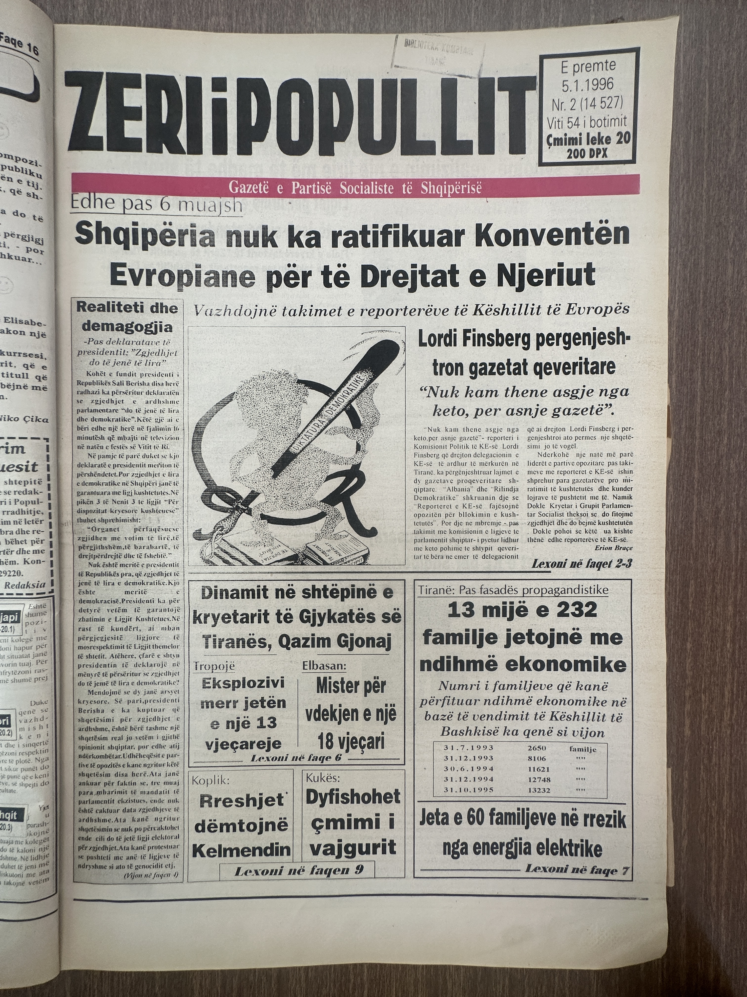 Zëri i Popullit 1996-01-05