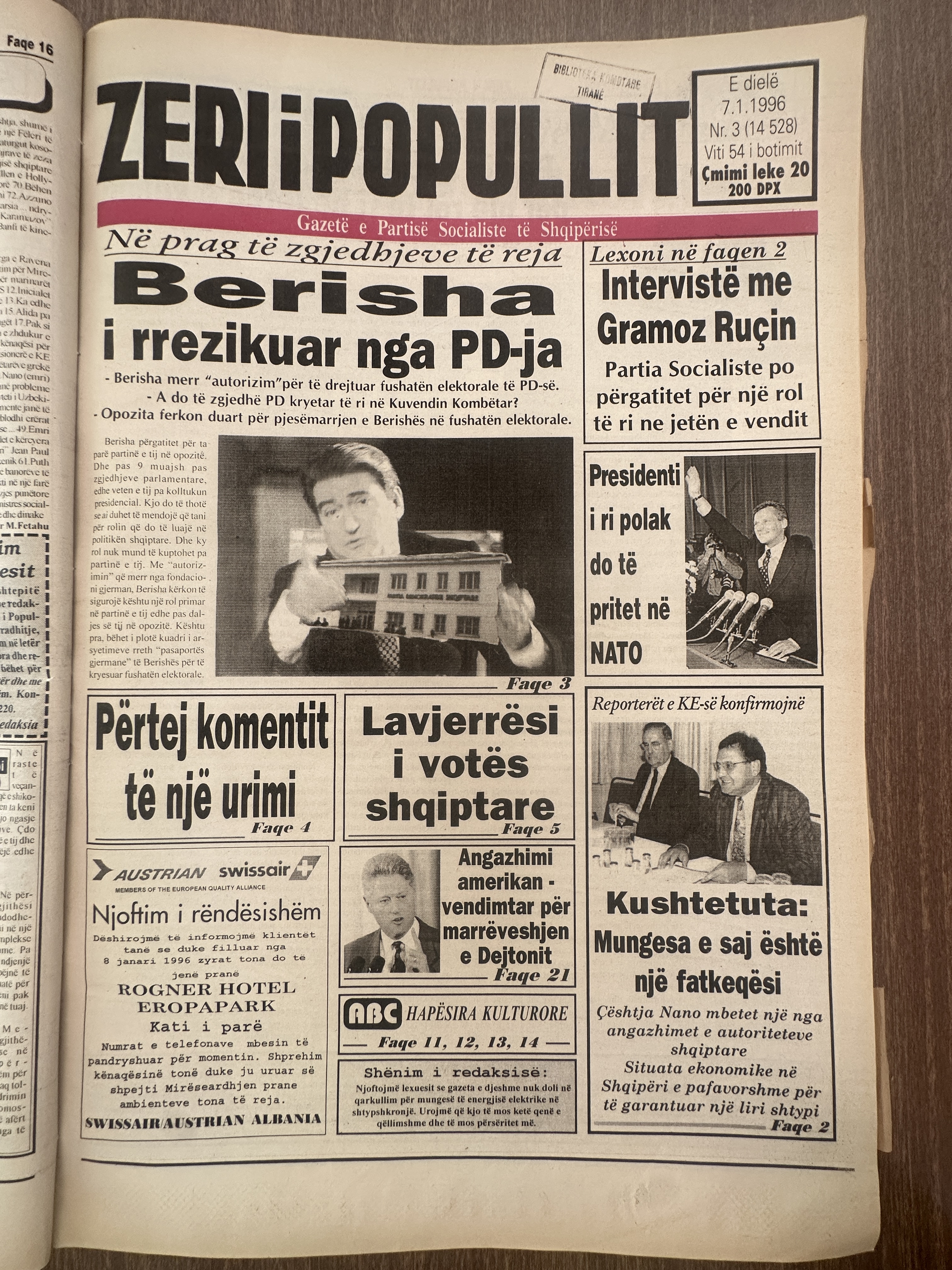 Zëri i Popullit 1996-01-07