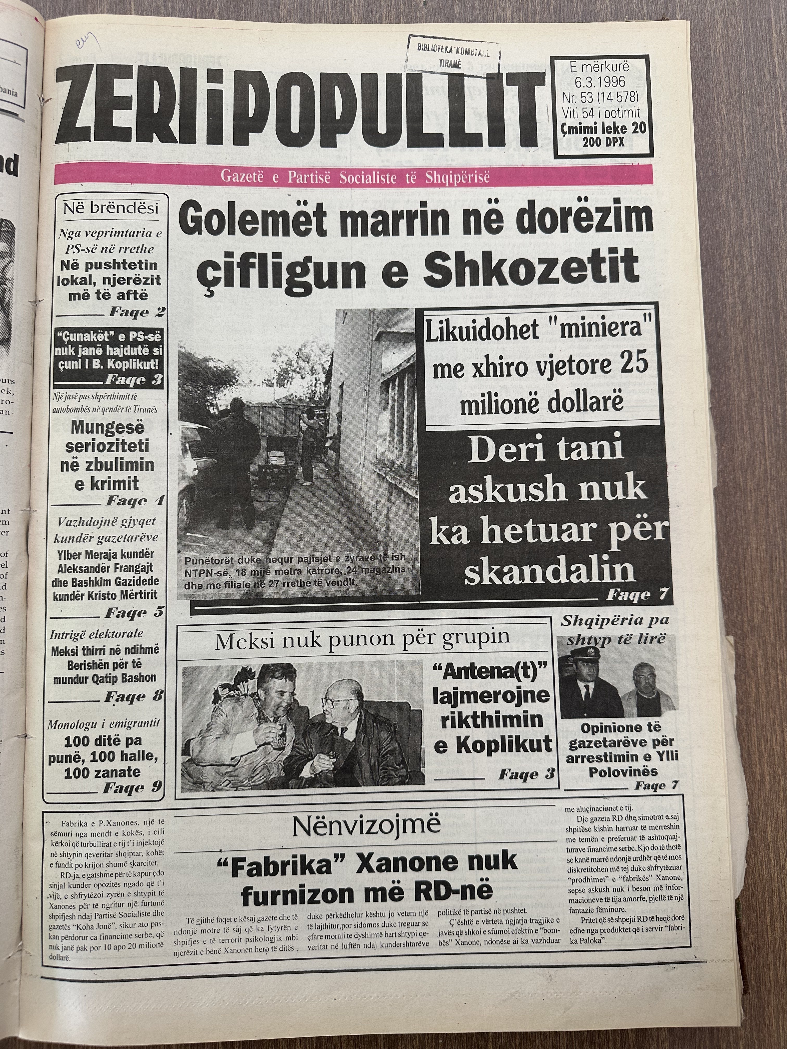 Zëri i Popullit 1996-03-06