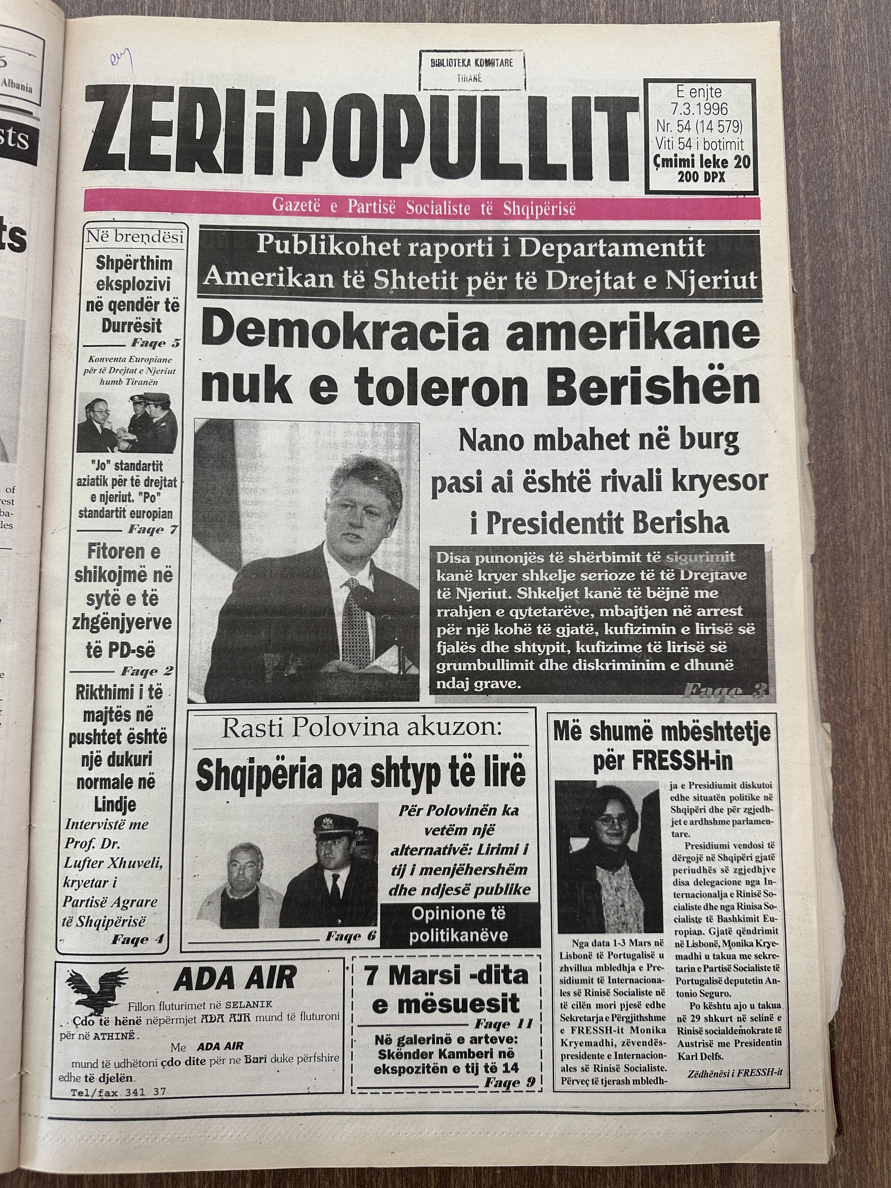 Zëri i Popullit 1996-03-07