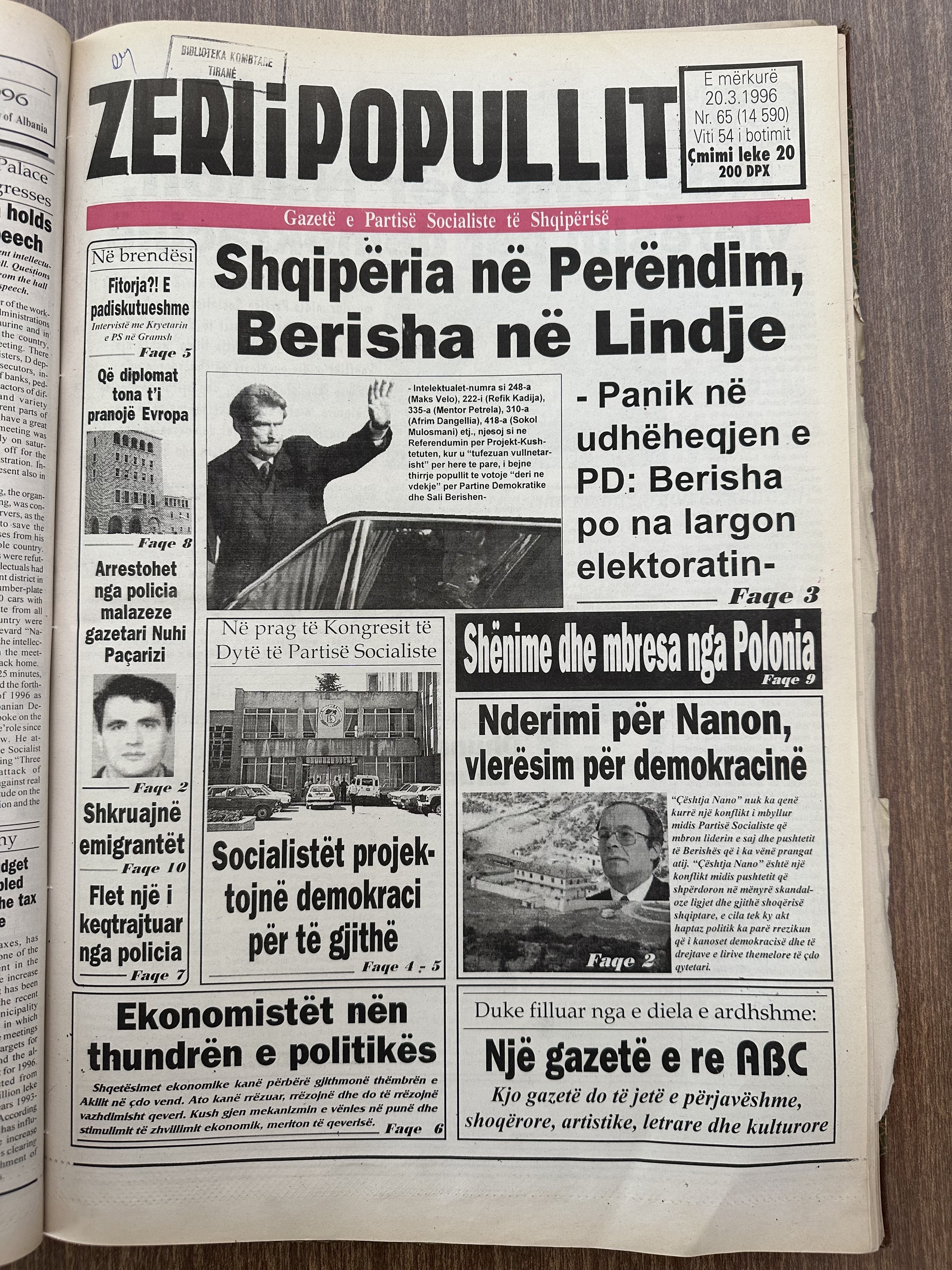 Zëri i Popullit 1996-03-20