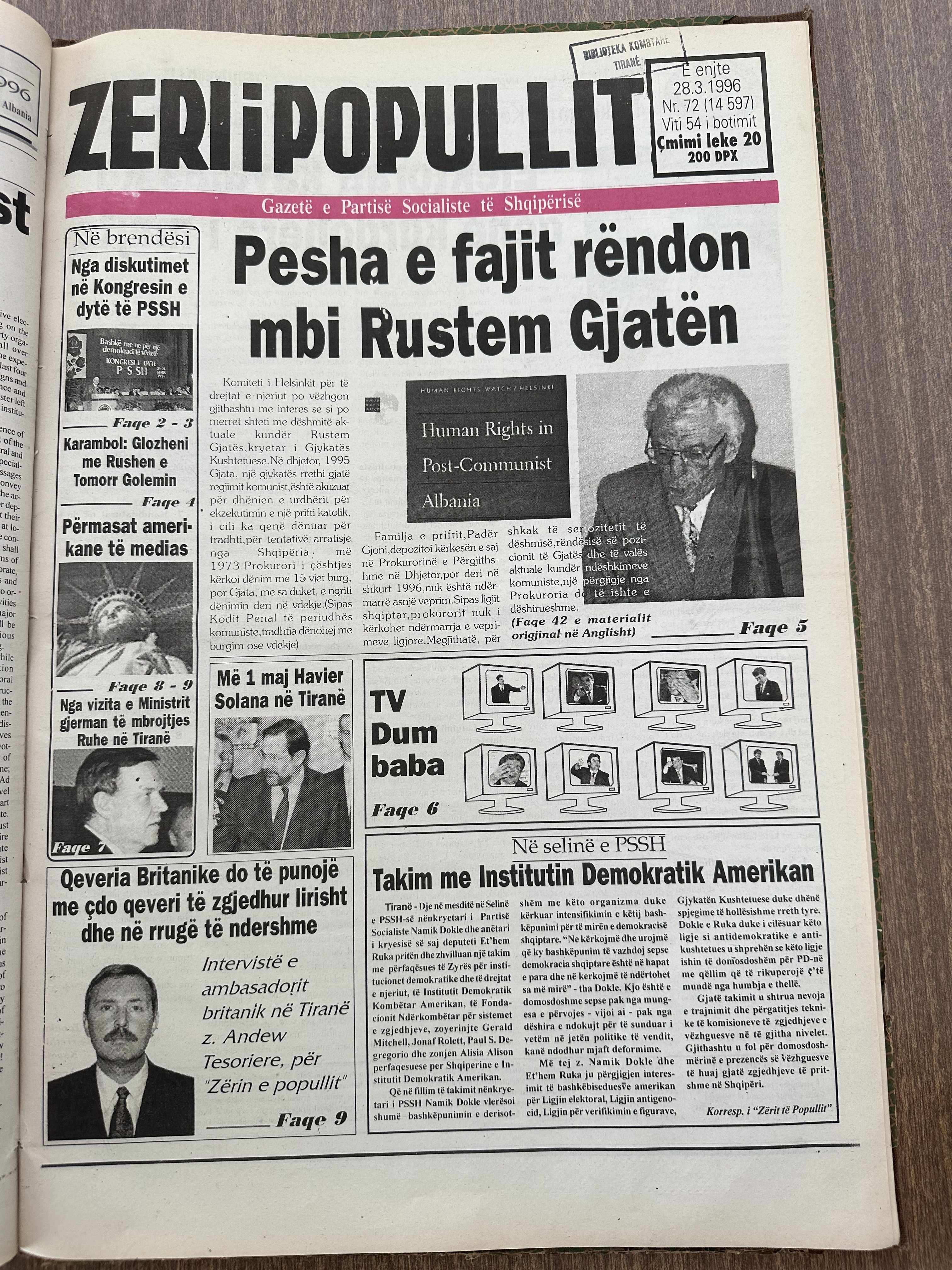 Zëri i Popullit 1996-03-28