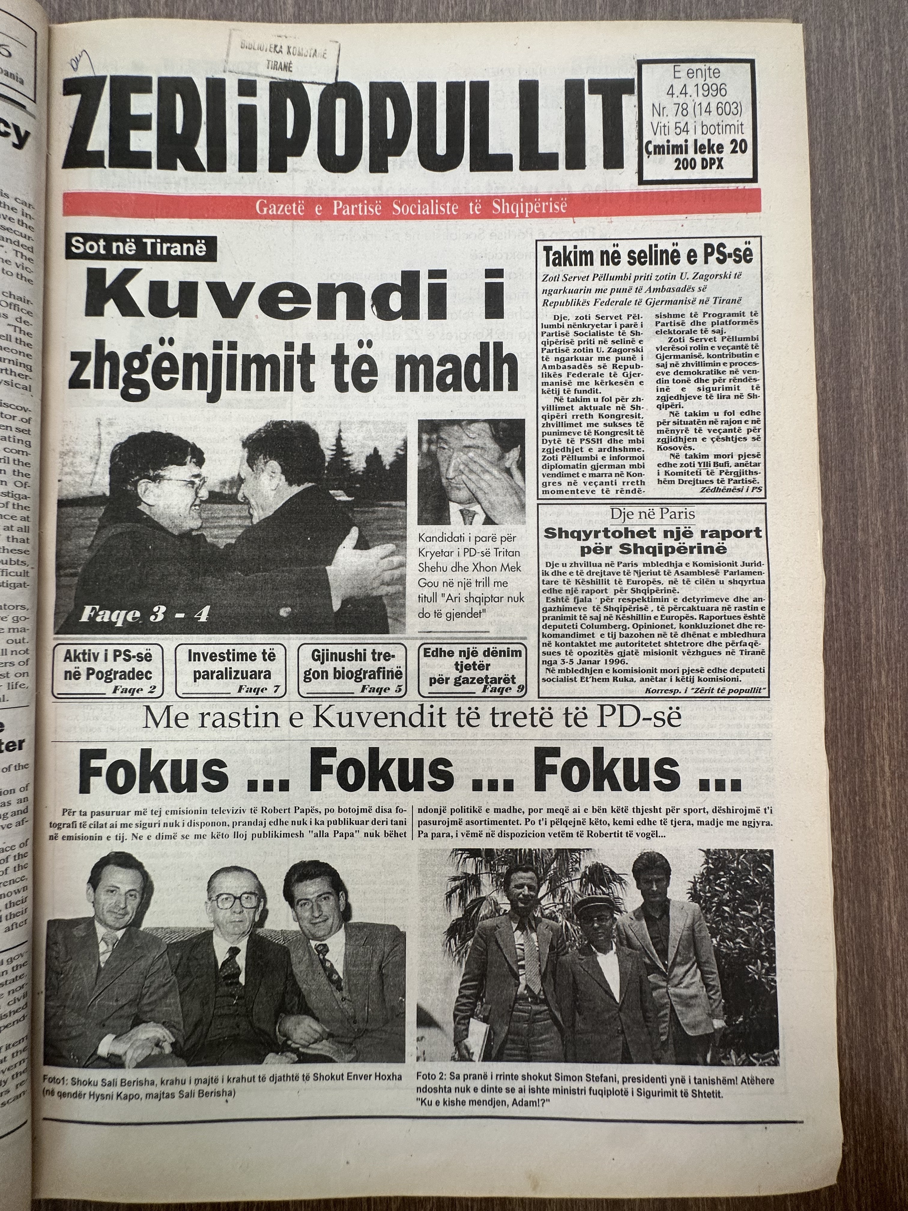 Zëri i Popullit 1996-04-04