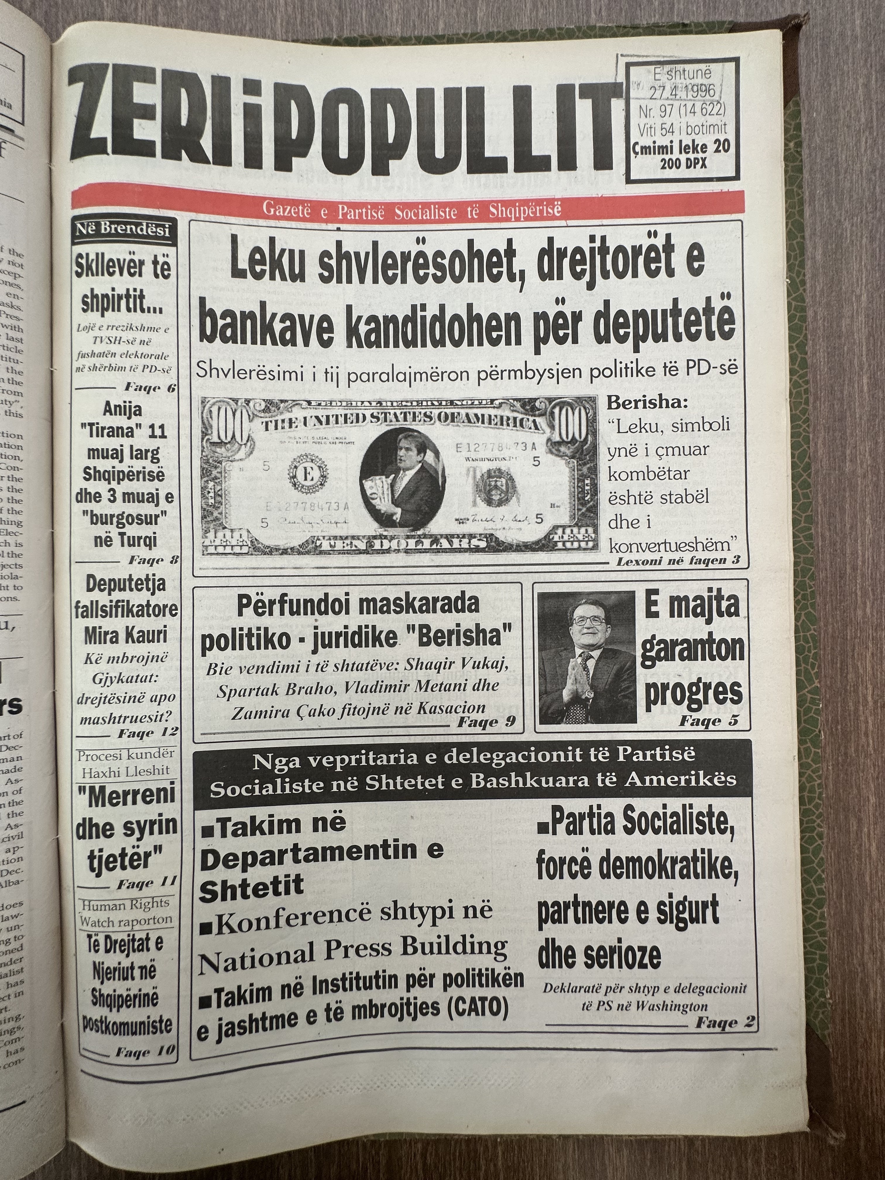 Zëri i Popullit 1996-04-27
