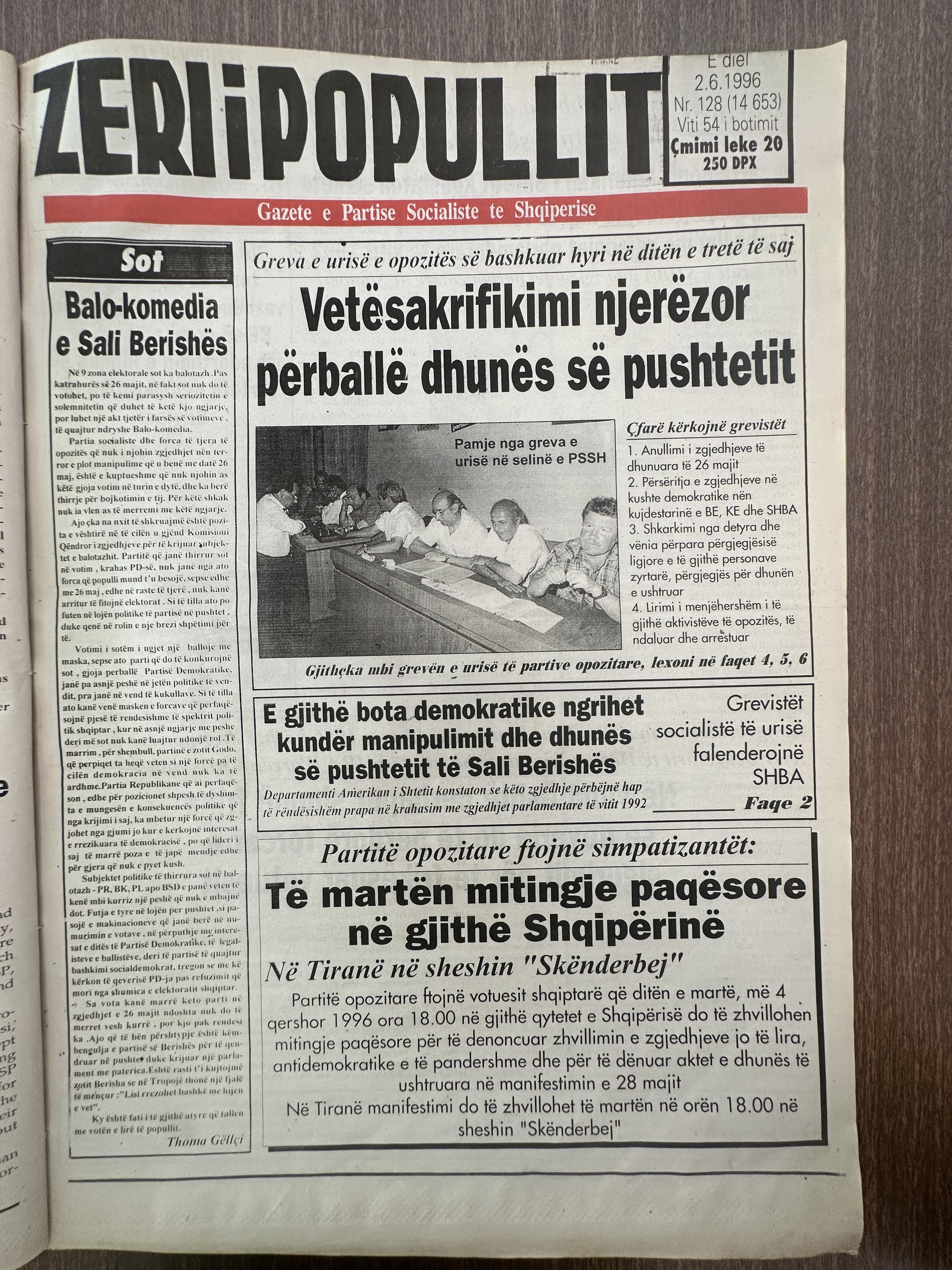 Zëri i Popullit 1996-06-02