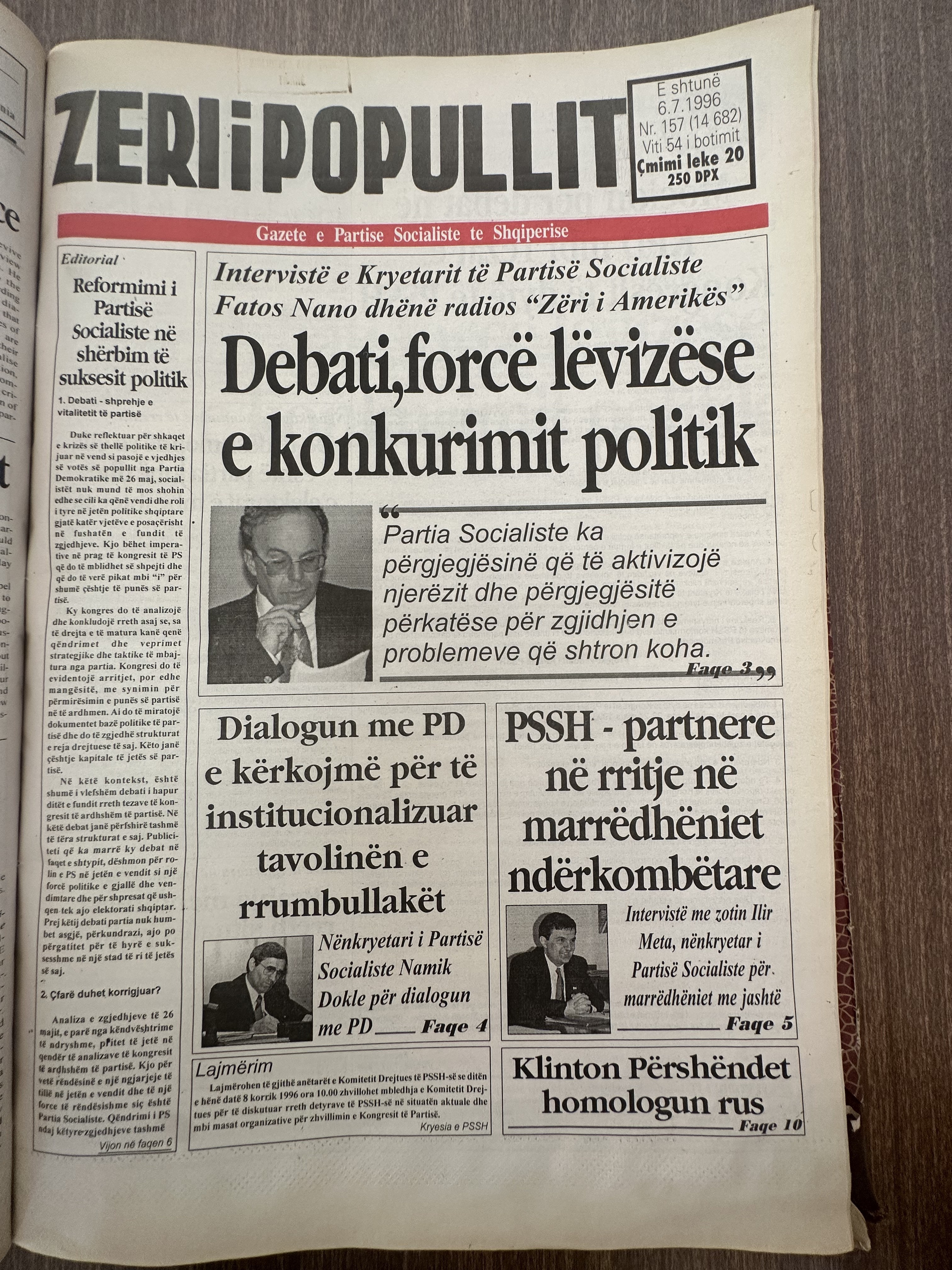 Zëri i Popullit 1996-07-06