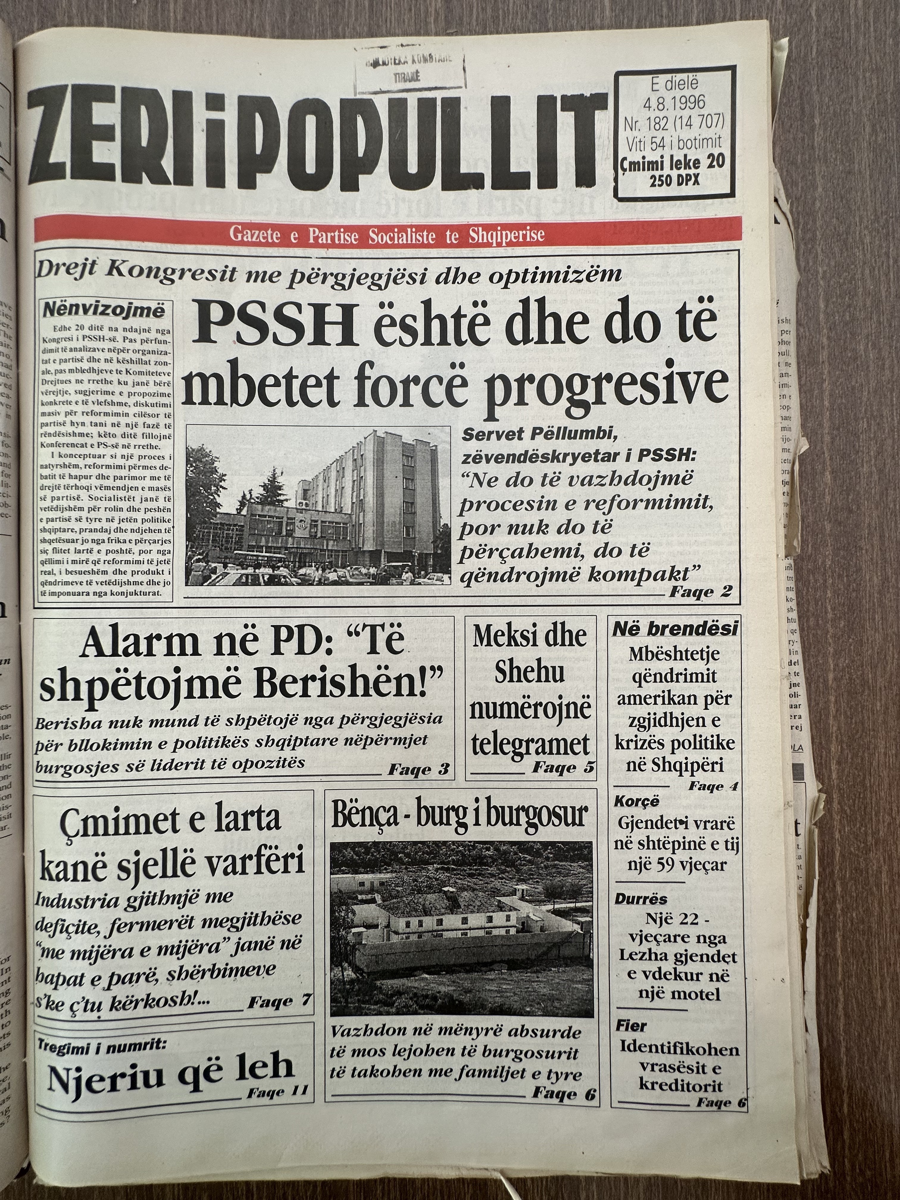 Zëri i Popullit 1996-08-04