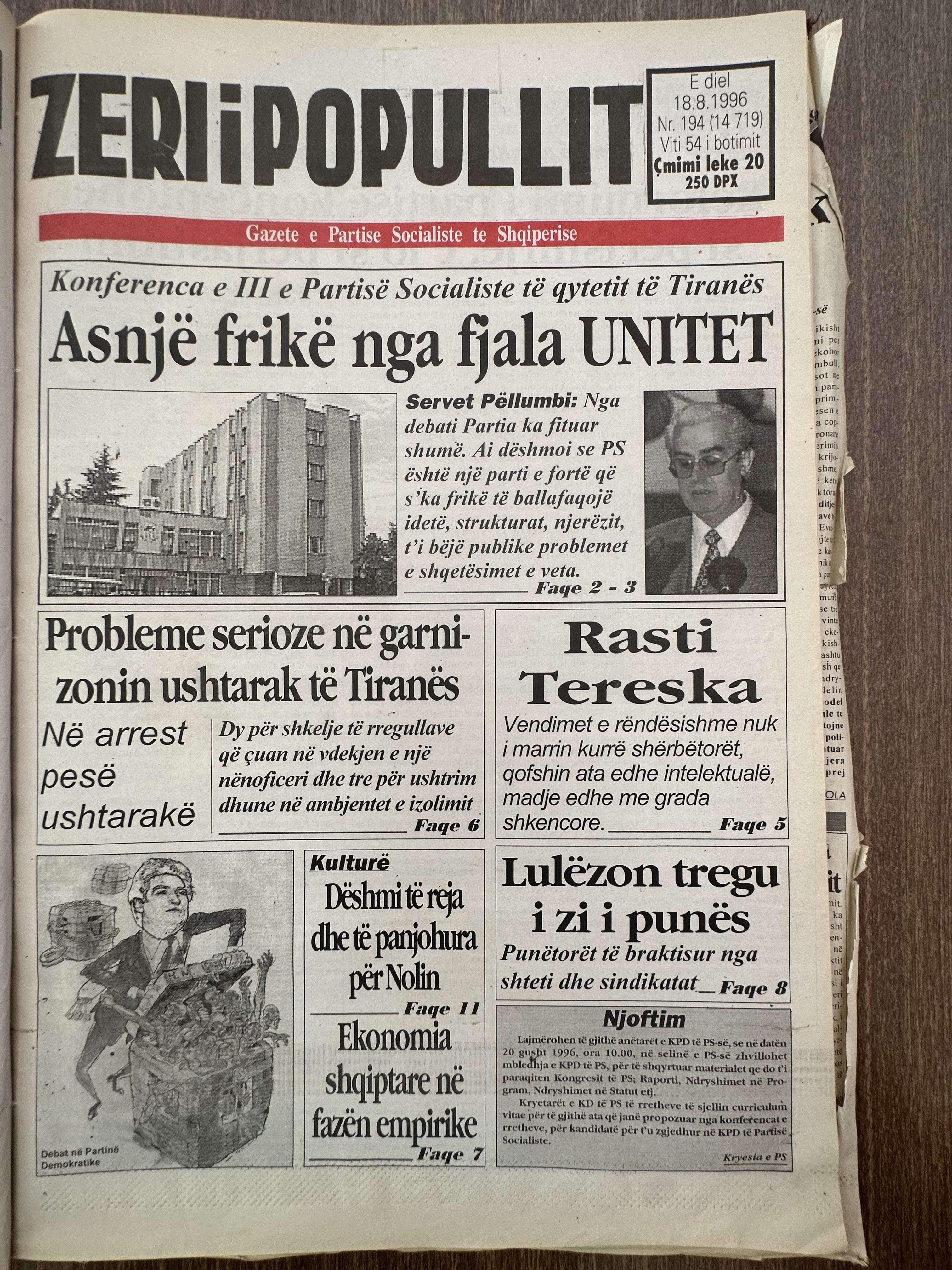 Zëri i Popullit 1996-08-18