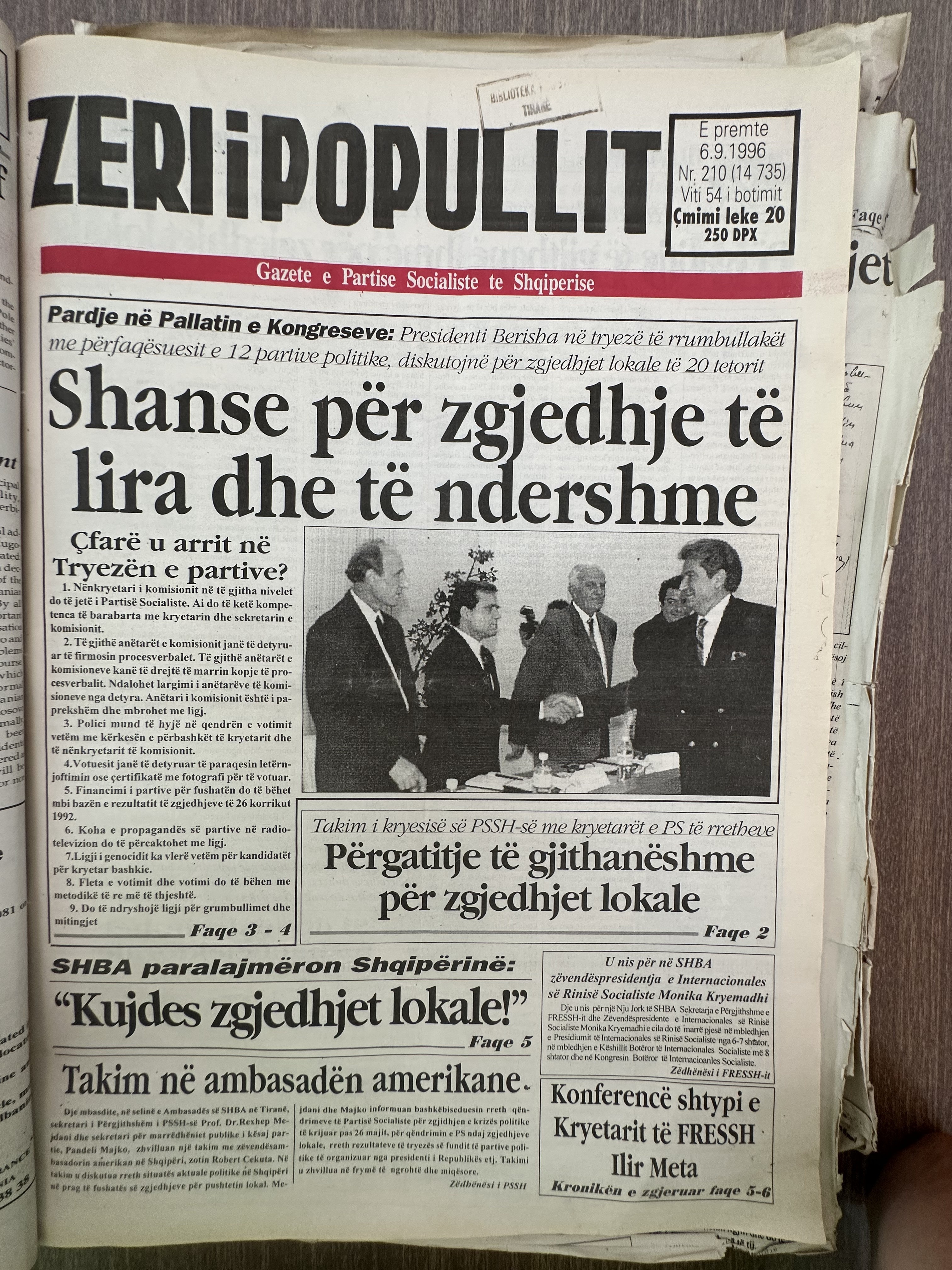 Zëri i Popullit 1996-09-06