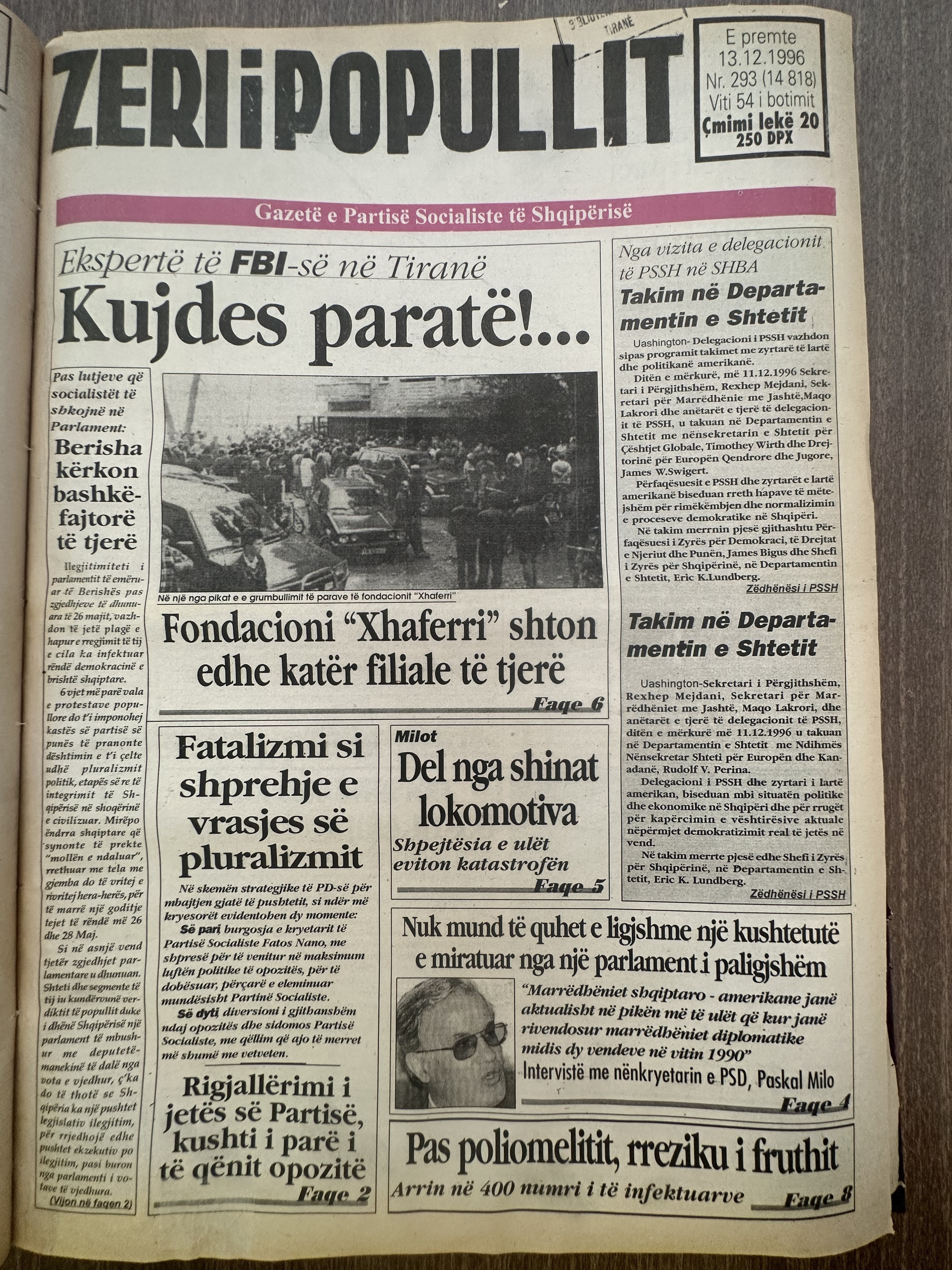 Zëri i Popullit 1996-12-13