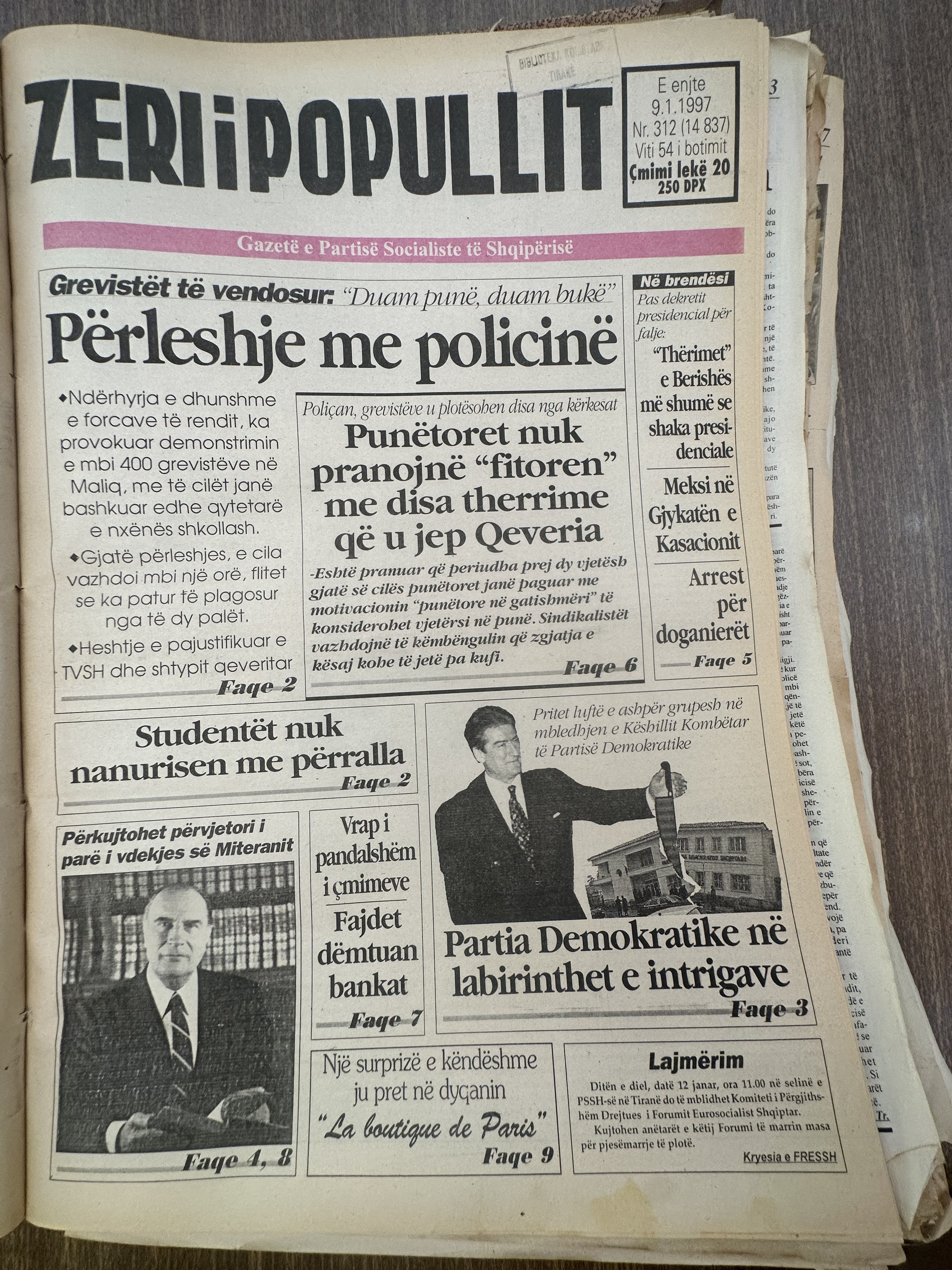 Zëri i Popullit 1997-11-09
