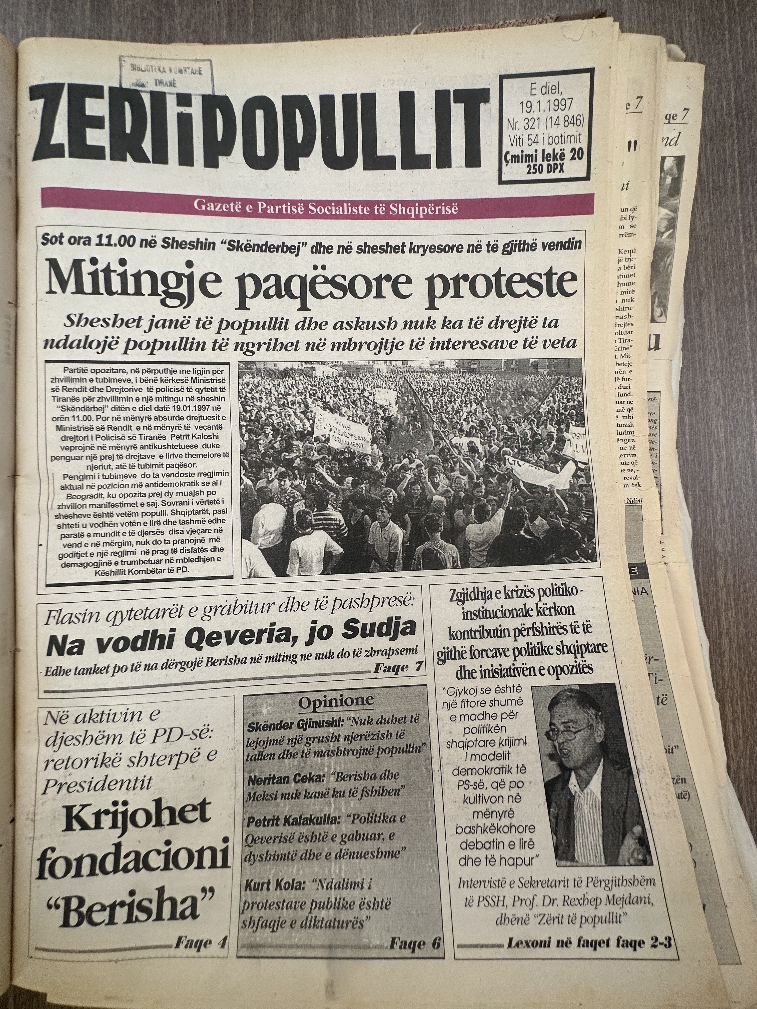 Zëri i Popullit 1997-01-19
