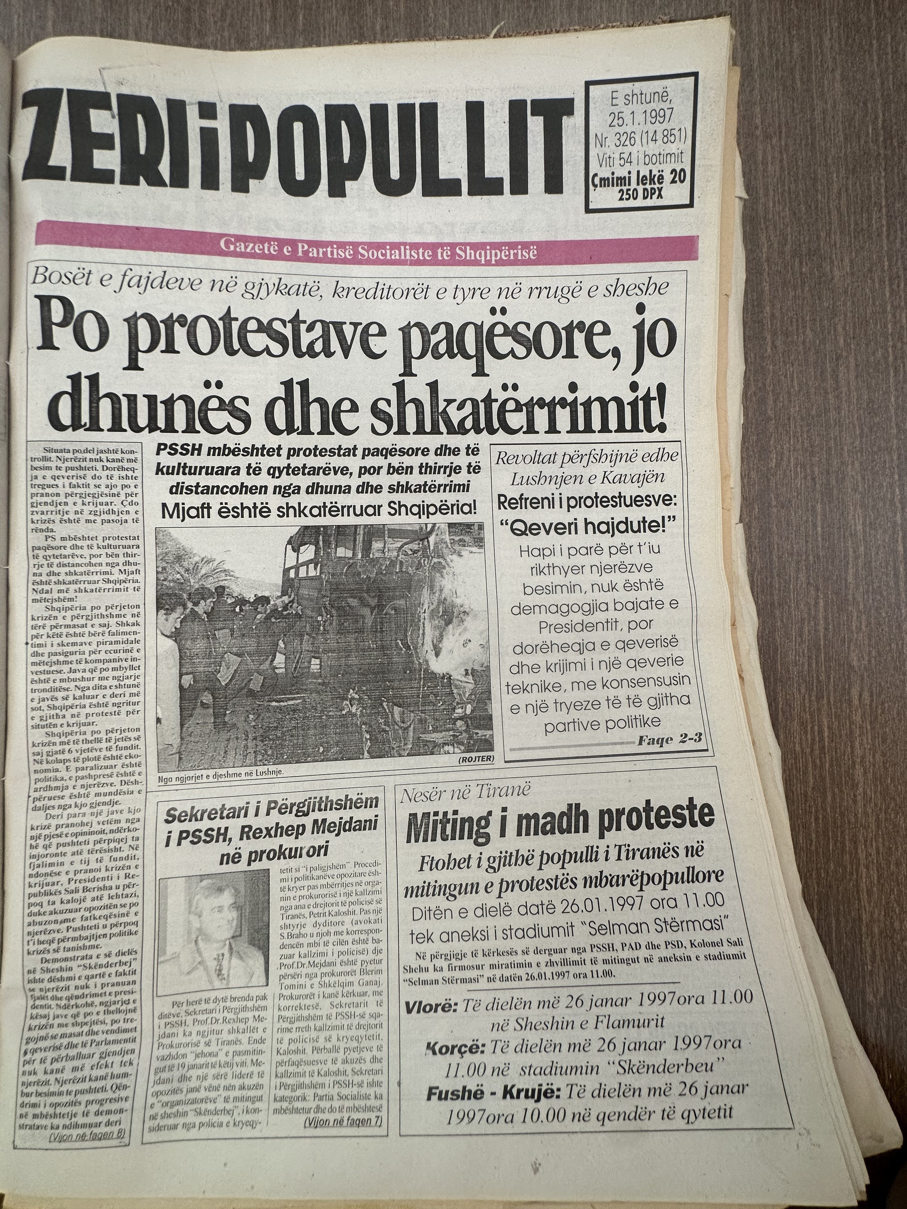 Zëri i Popullit 1997-01-25