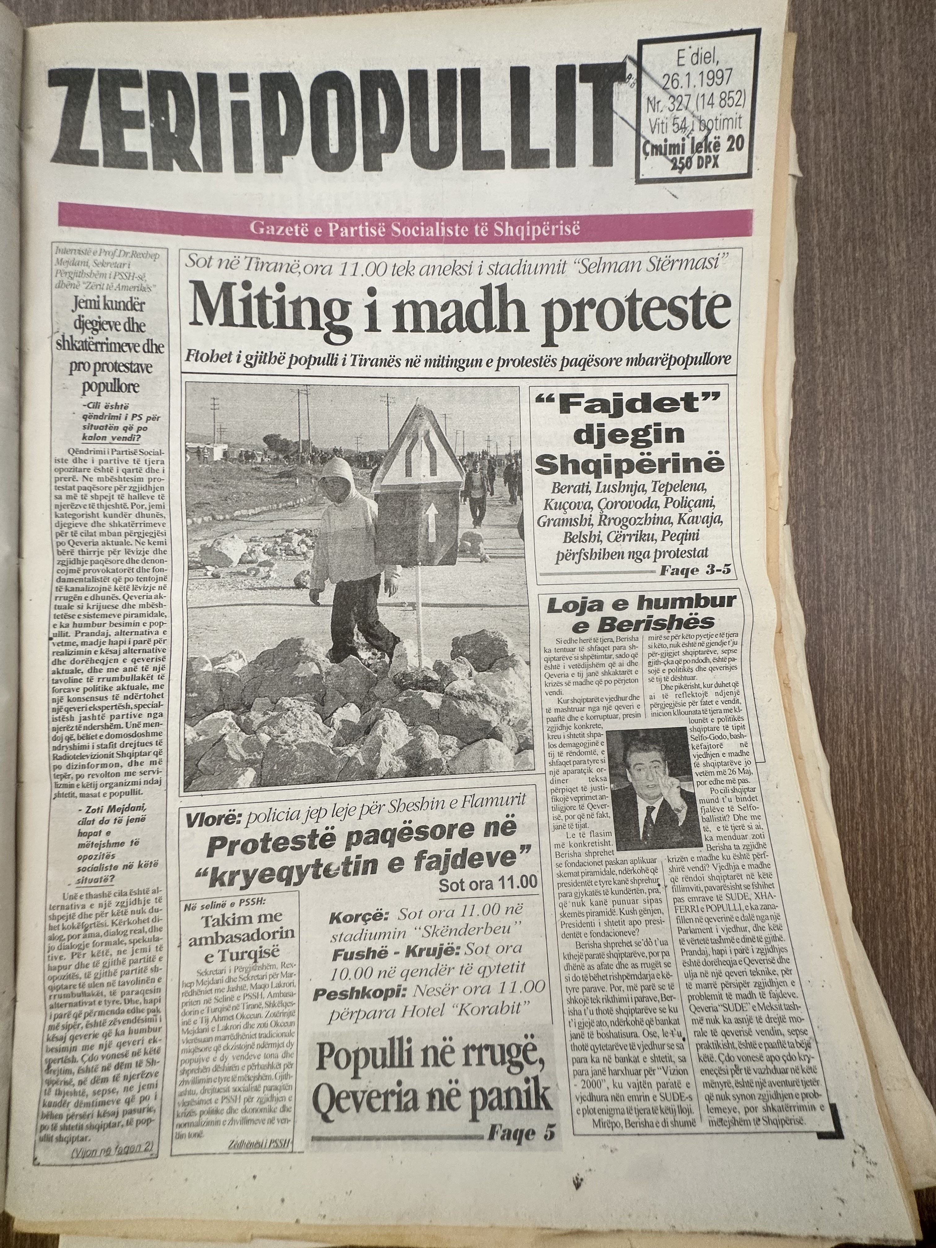 Zëri i Popullit 1997-01-26