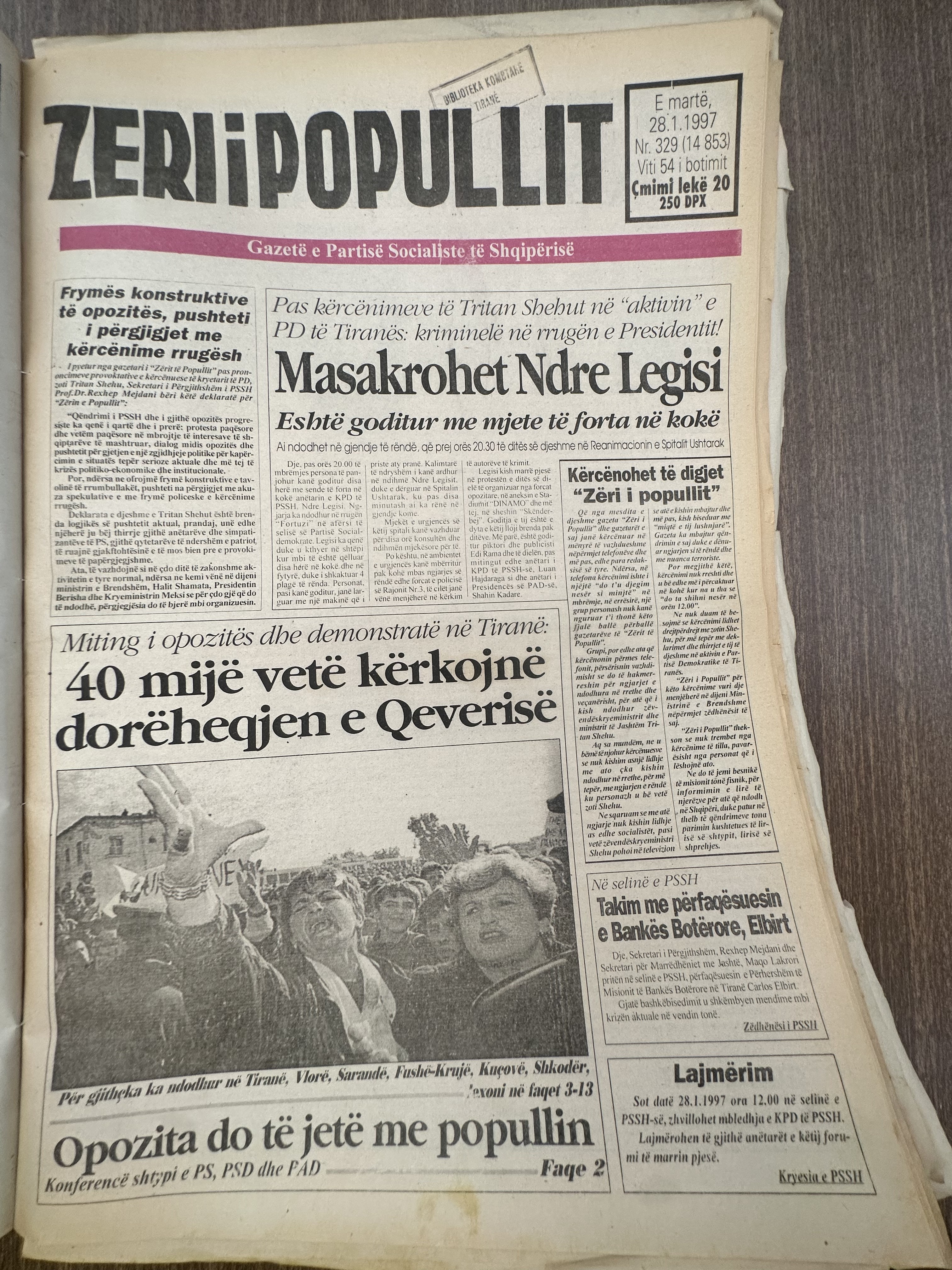 Zëri i Popullit 1997-01-28