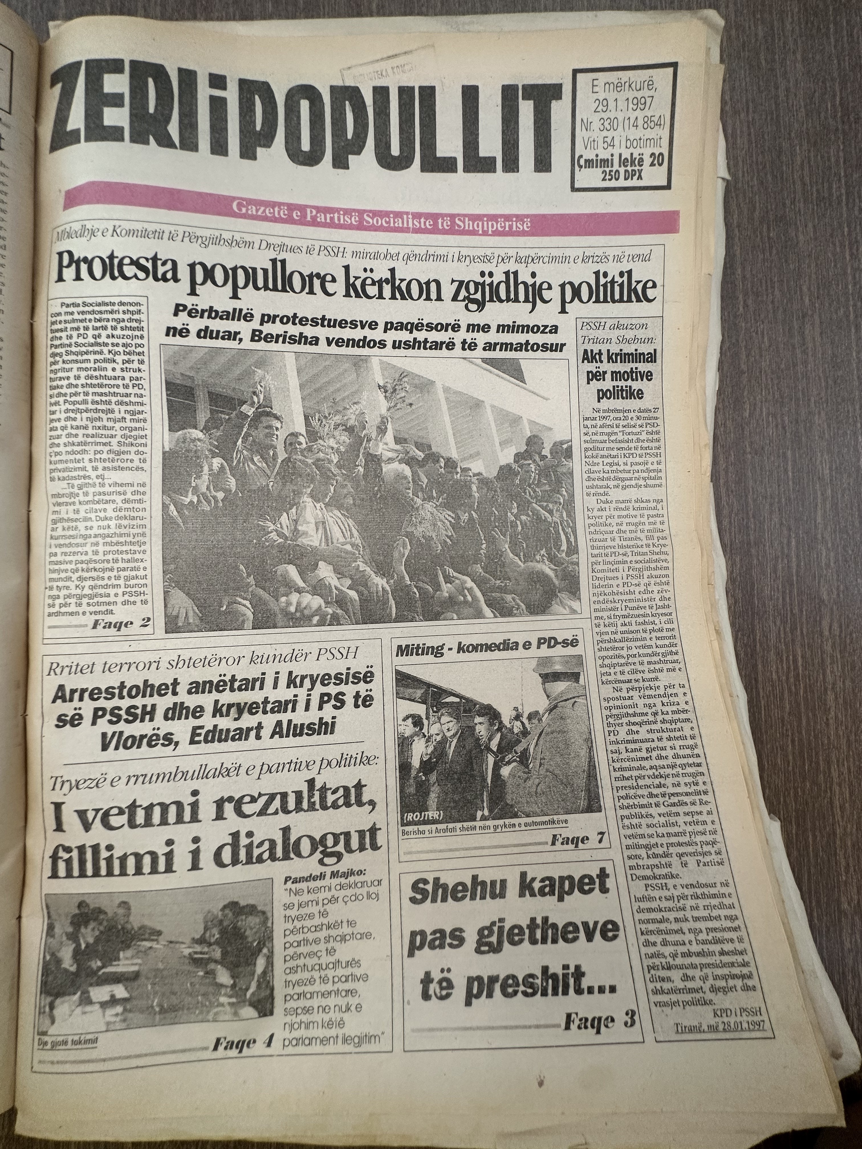 Zëri i Popullit 1997-01-29
