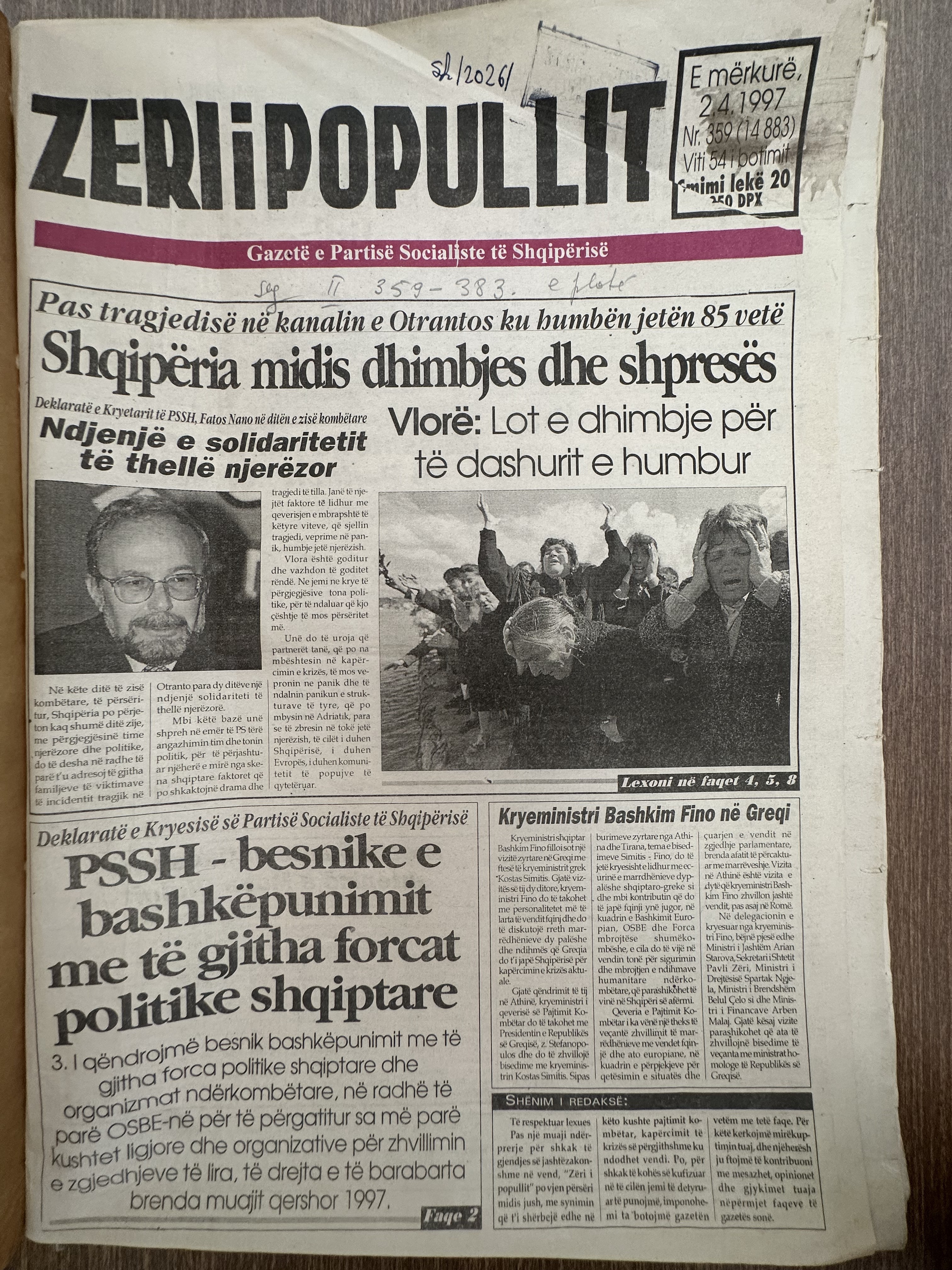 Zëri i Popullit 1997-01-24