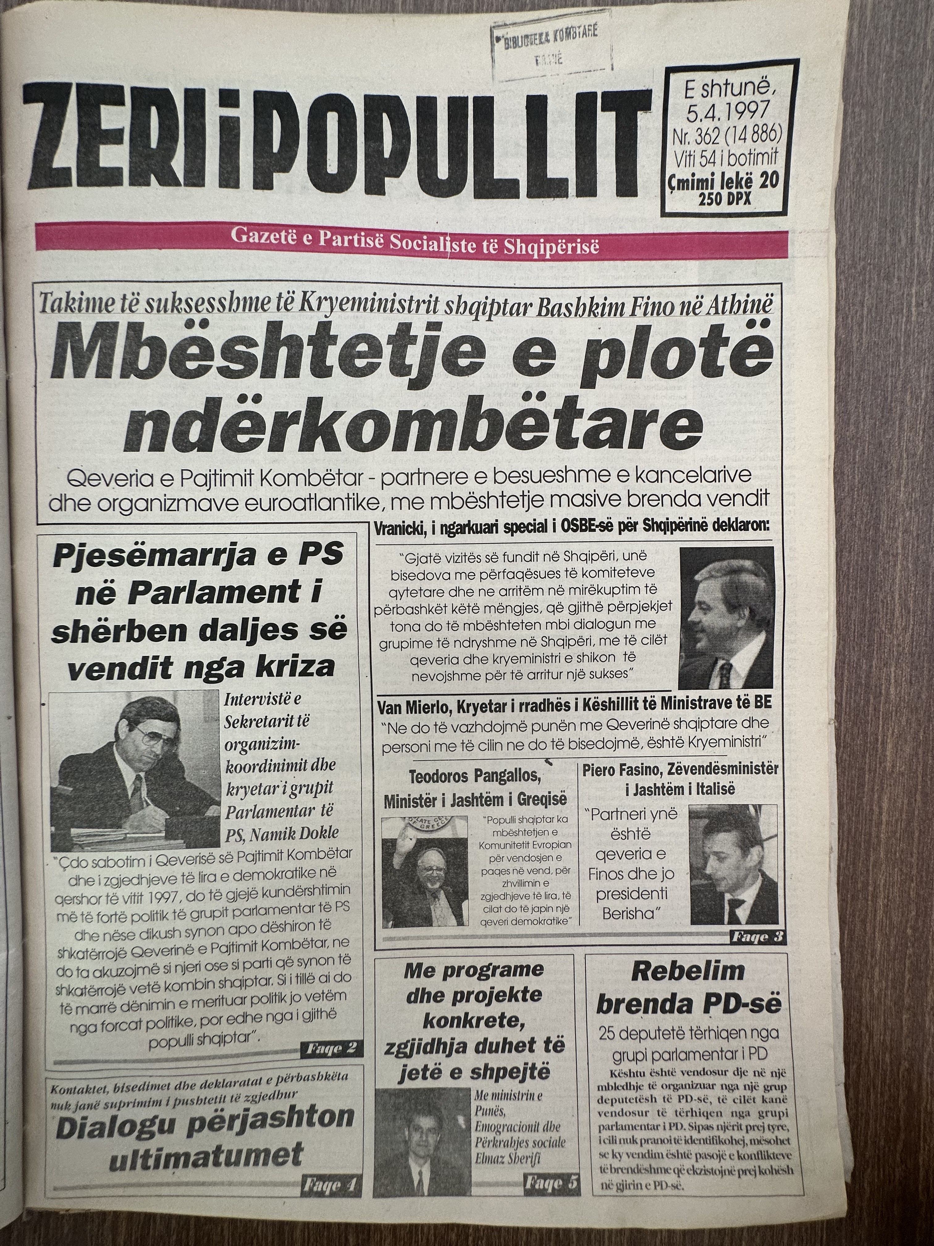 Zëri i Popullit 1997-04-05