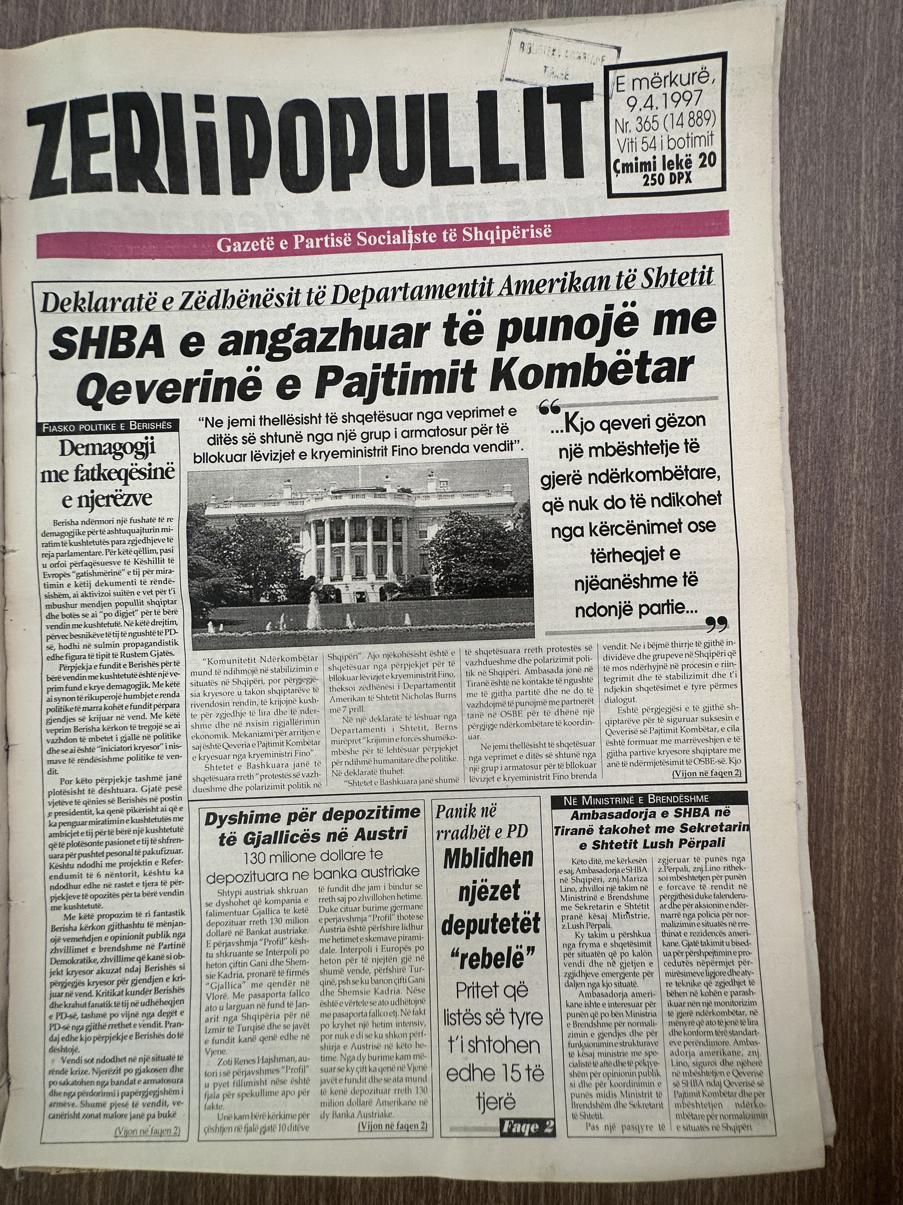 Zëri i Popullit 1997-04-09