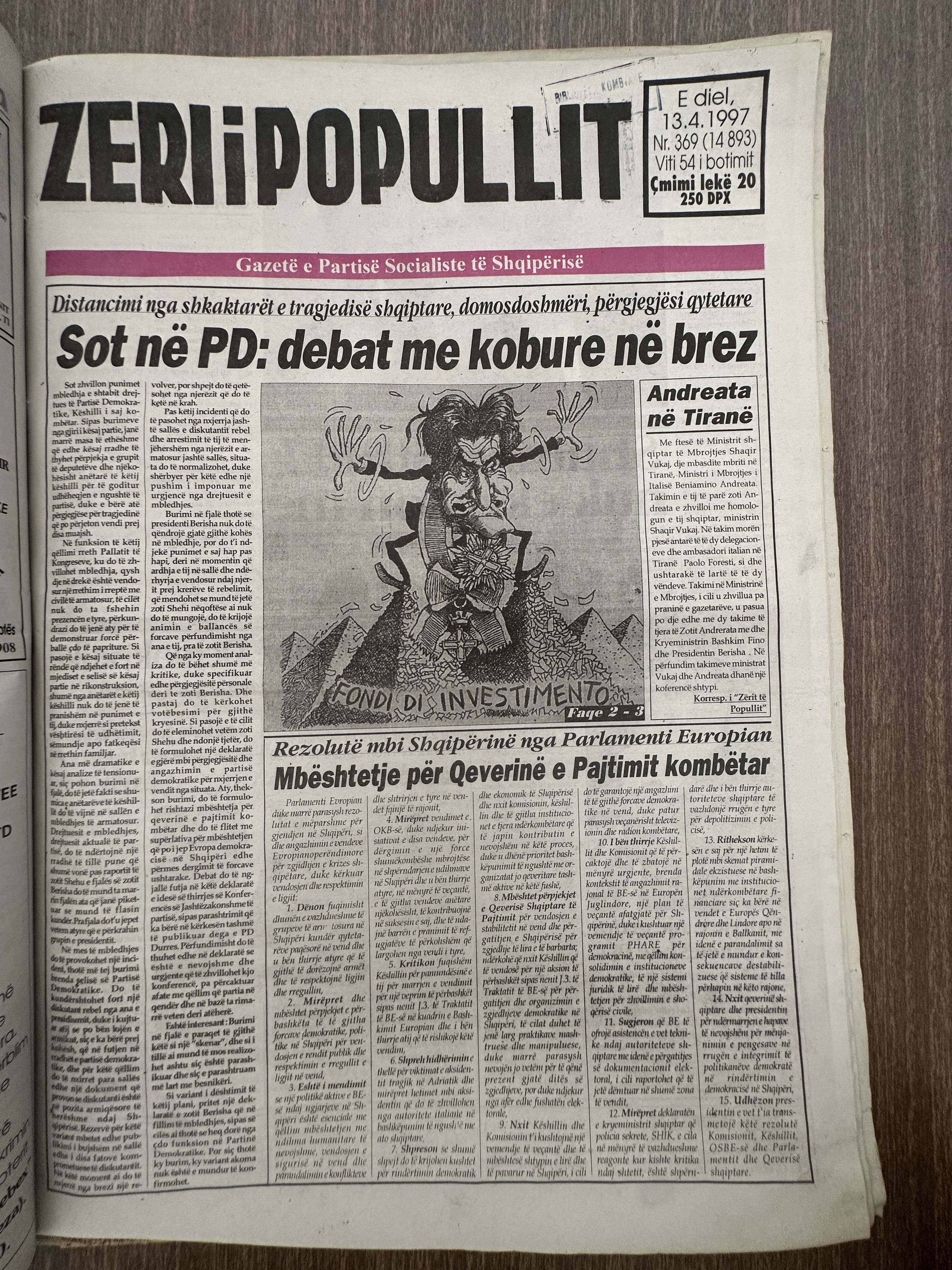 Zëri i Popullit 1997-04-13