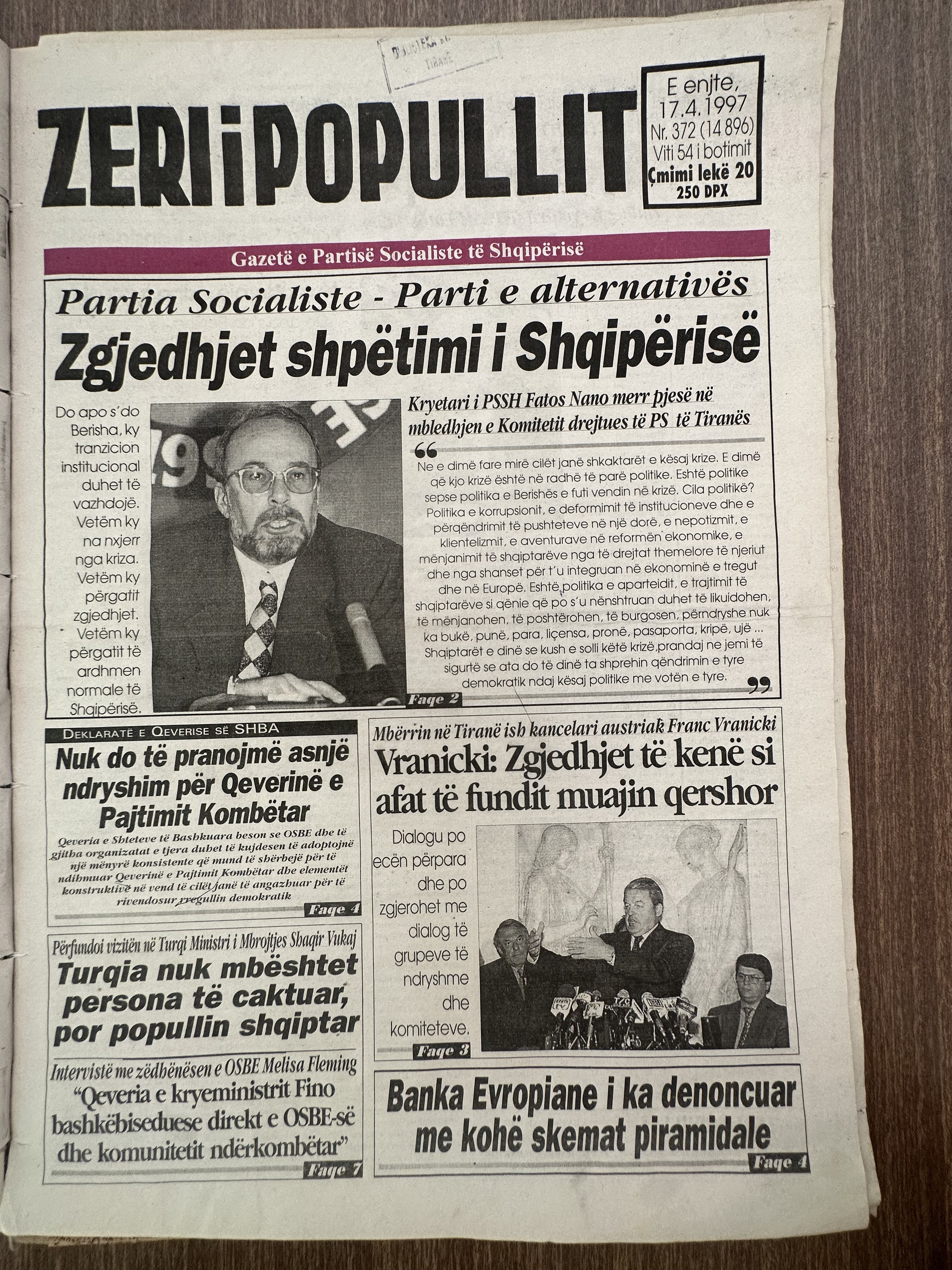 Zëri i Popullit 1997-04-17