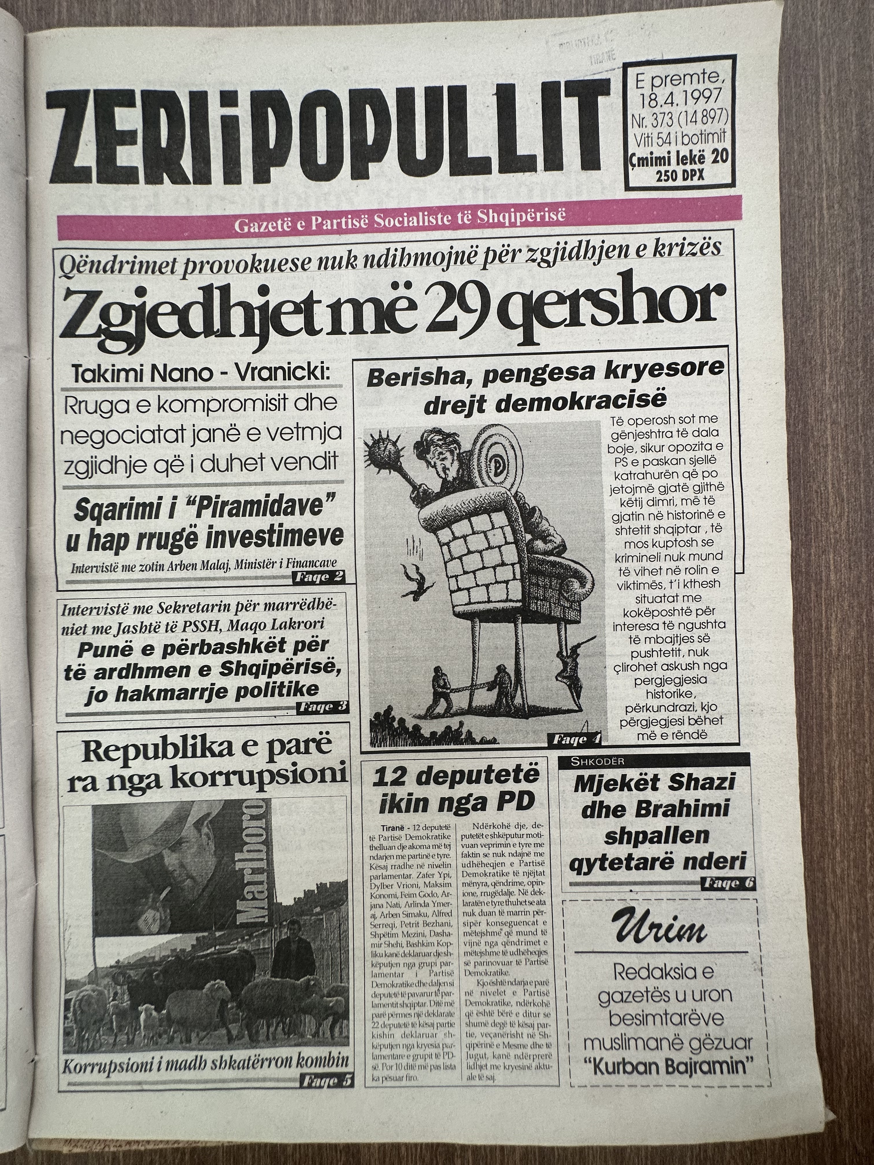 Zëri i Popullit 1997-04-18