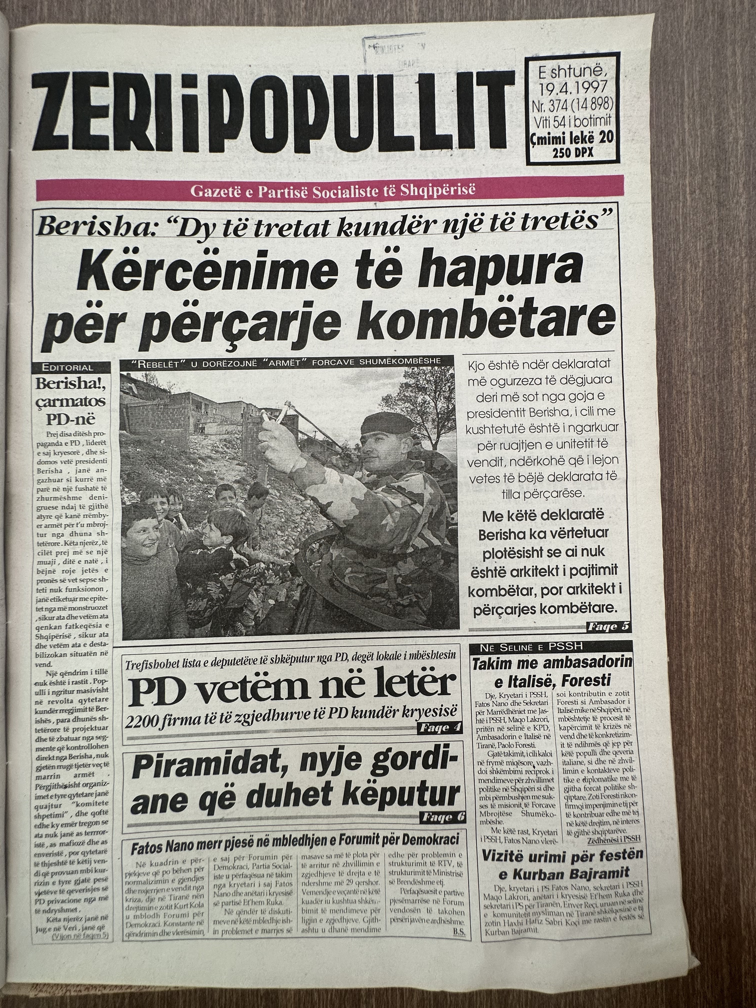 Zëri i Popullit 1997-04-19