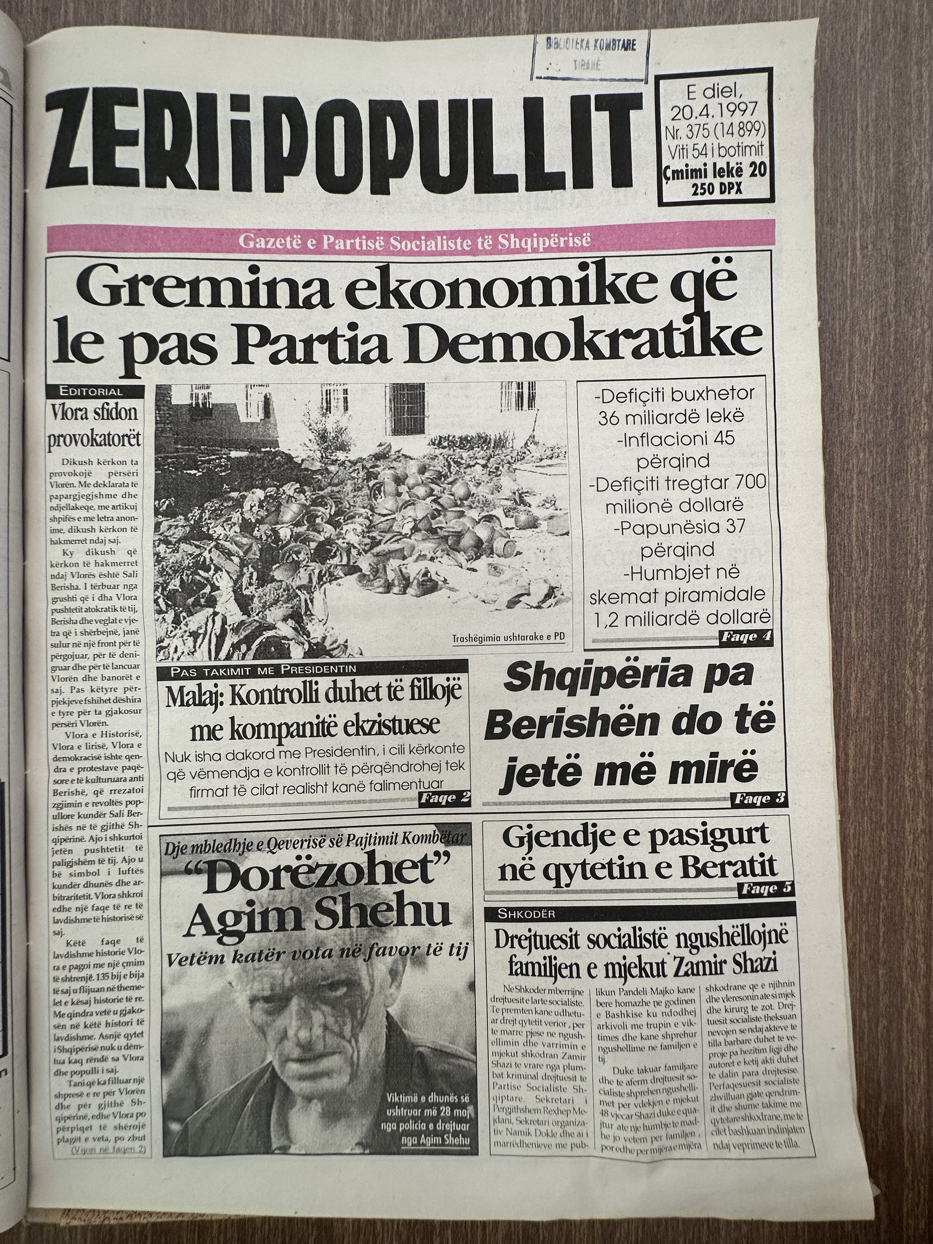 Zëri i Popullit 1997-04-20