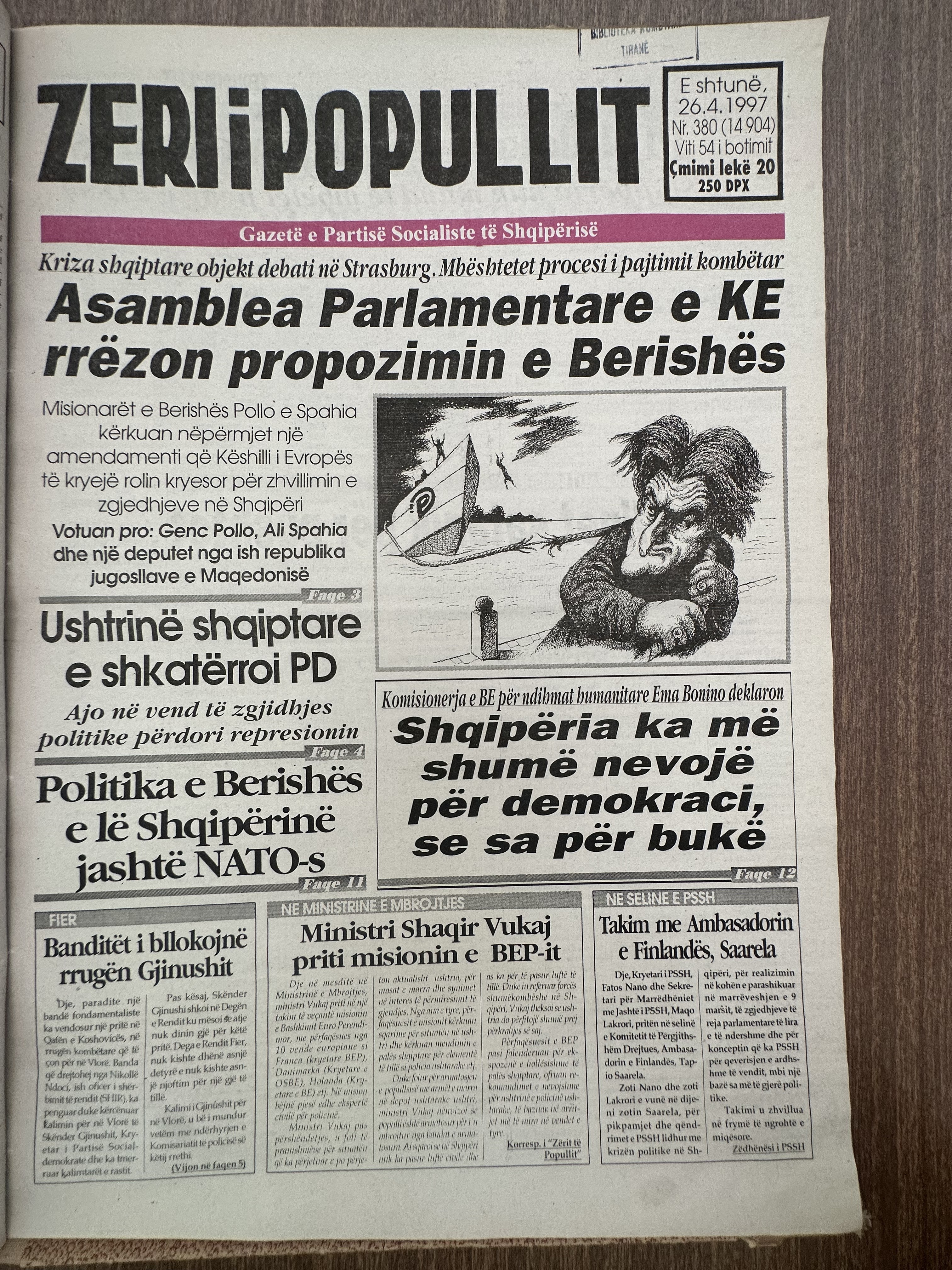 Zëri i Popullit 1997-04-26