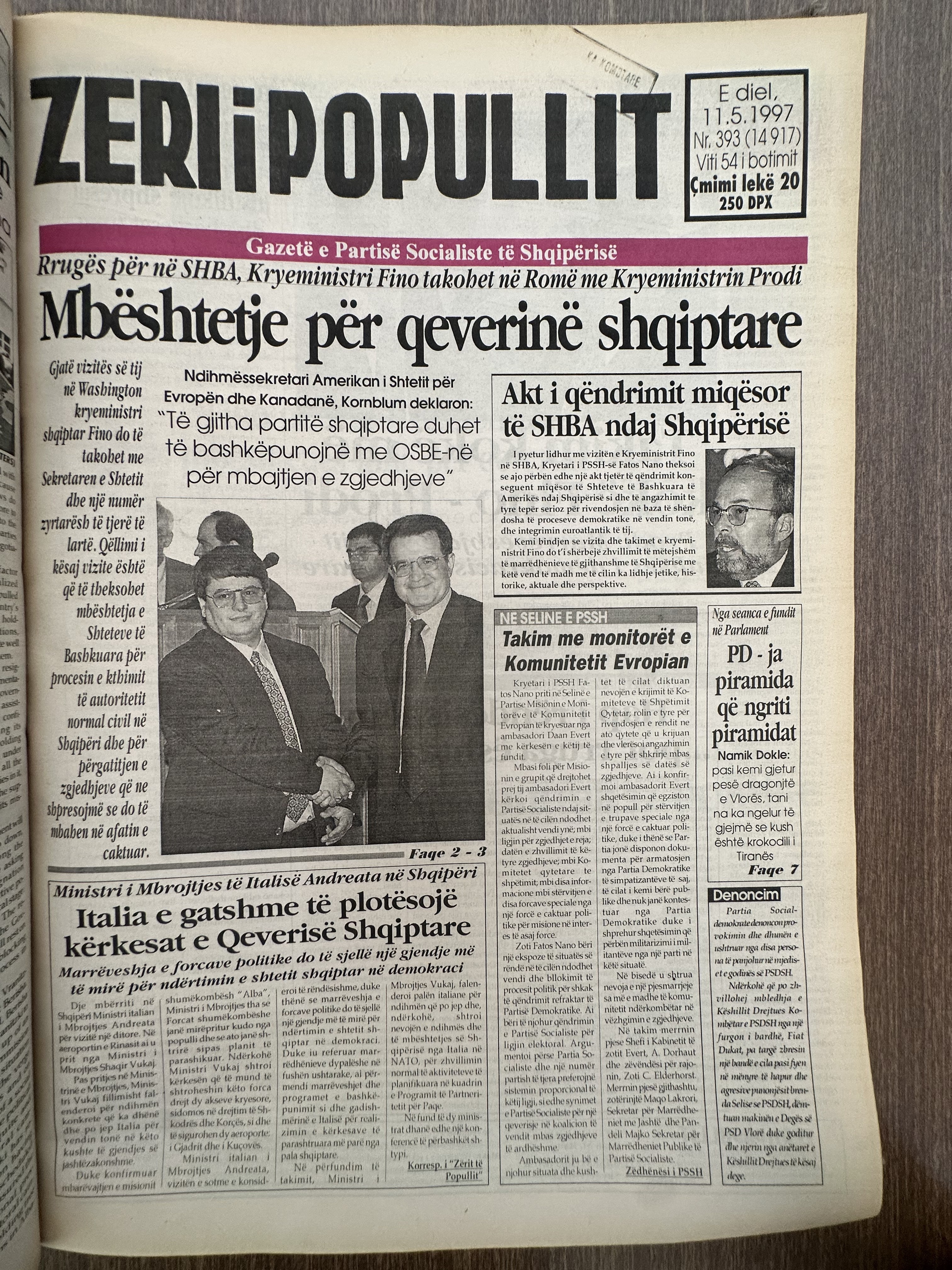 Zëri i Popullit 1997-05-11