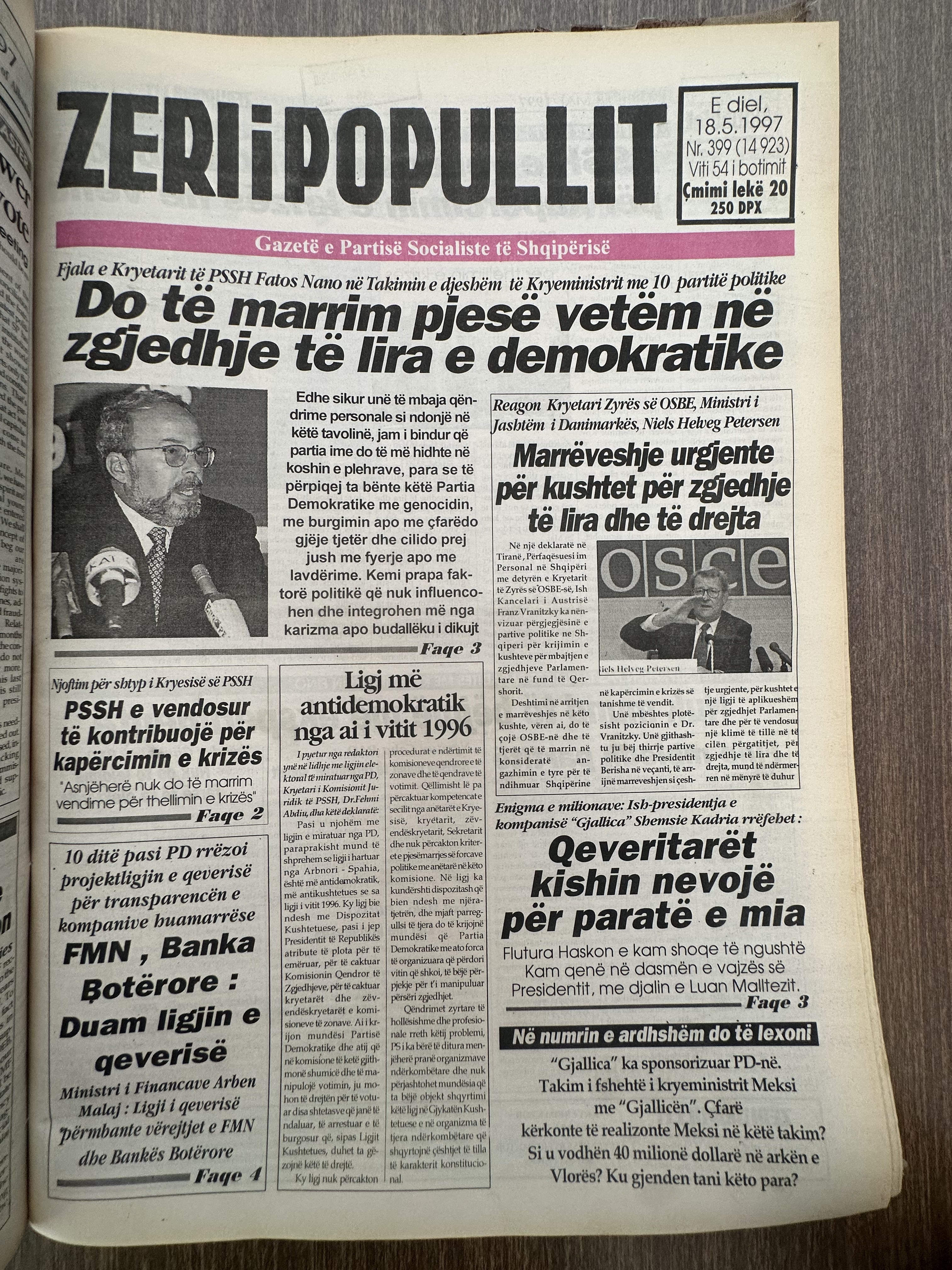 Zëri i Popullit 1997-05-18