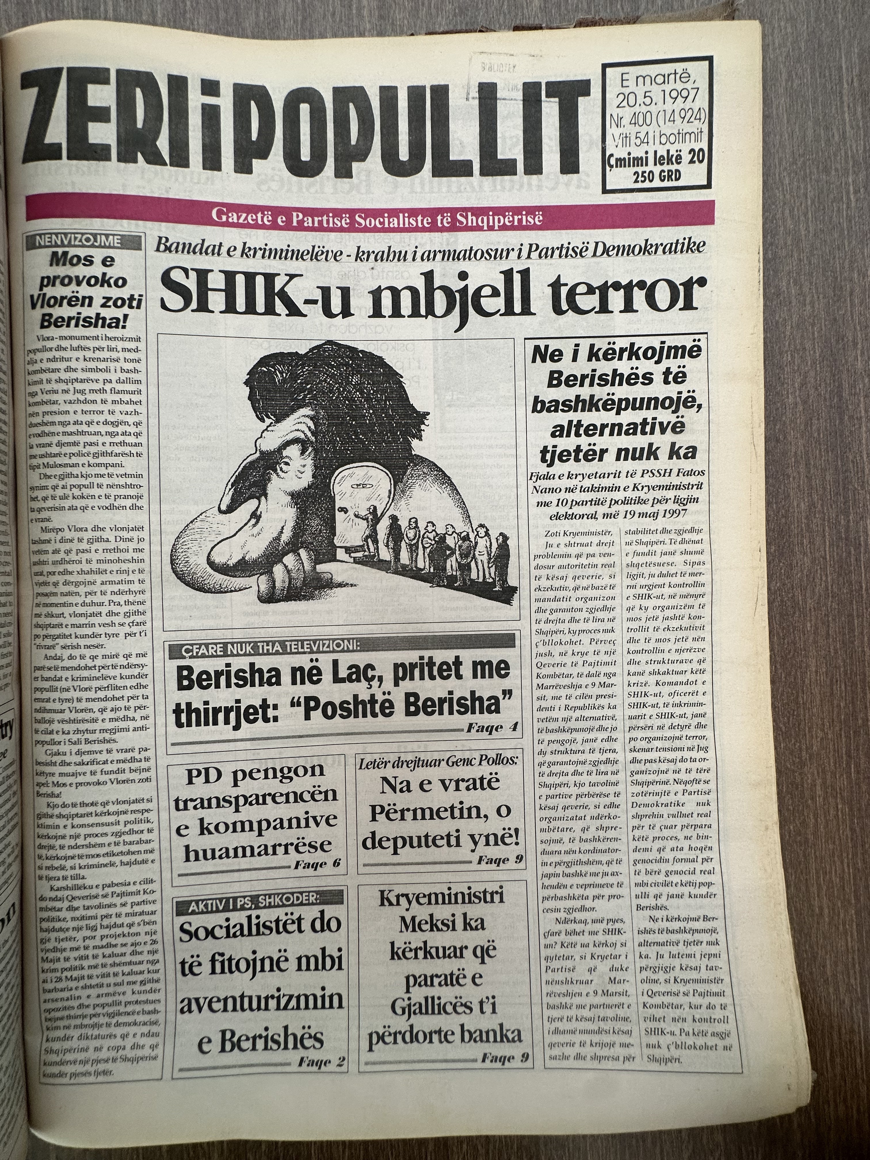 Zëri i Popullit 1997-05-20